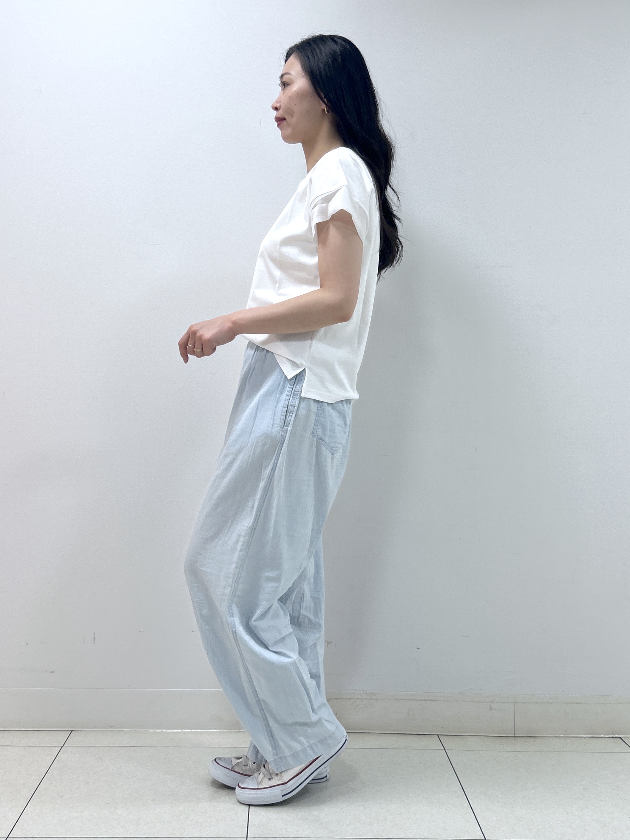 Kaiさんの「Dessin｜【UVカット/接触冷感】美光沢カットソー」を使ったコーディネート