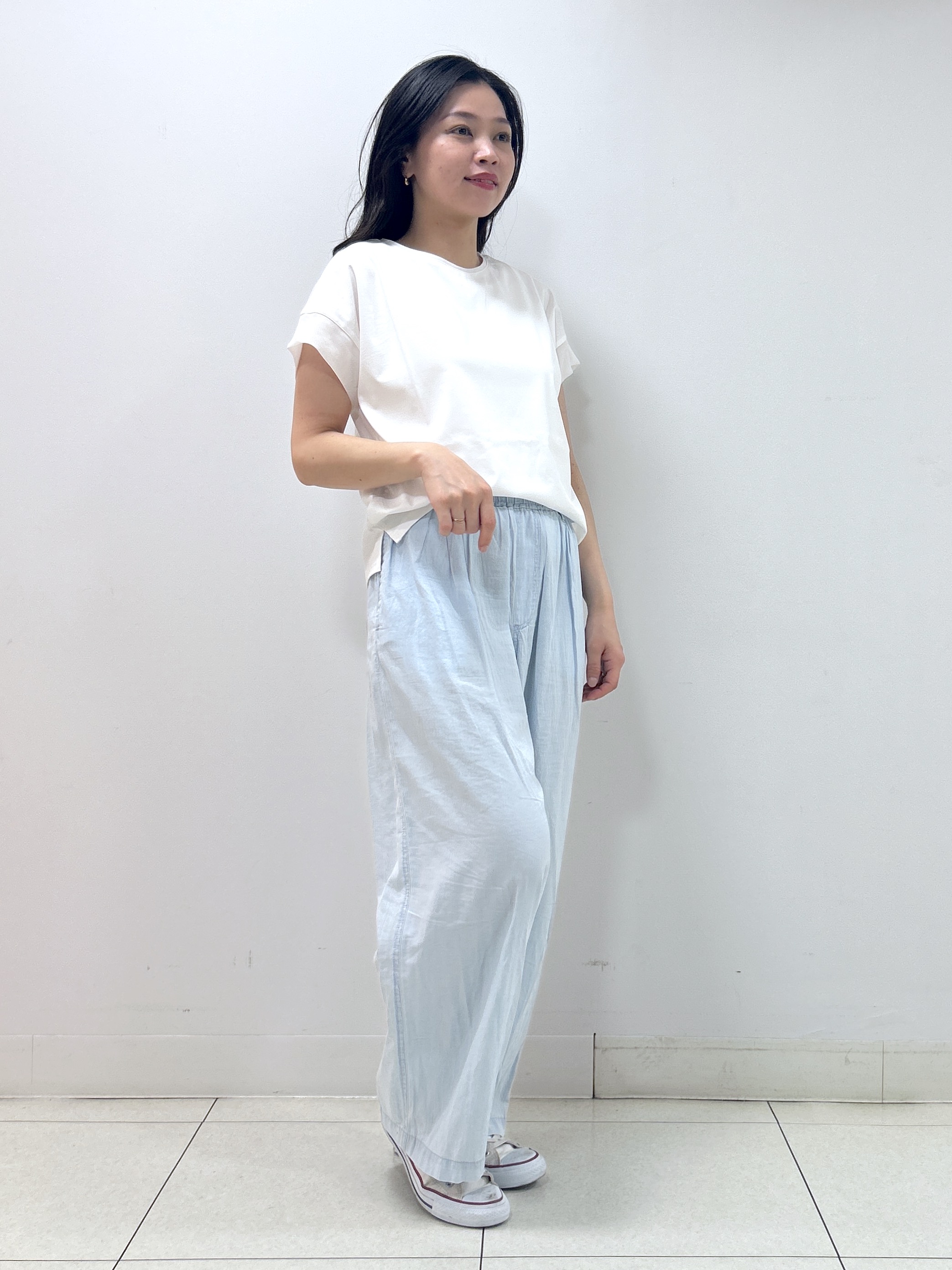 Kaiさんの「Dessin｜【UVカット/接触冷感】美光沢カットソー」を使ったコーディネート