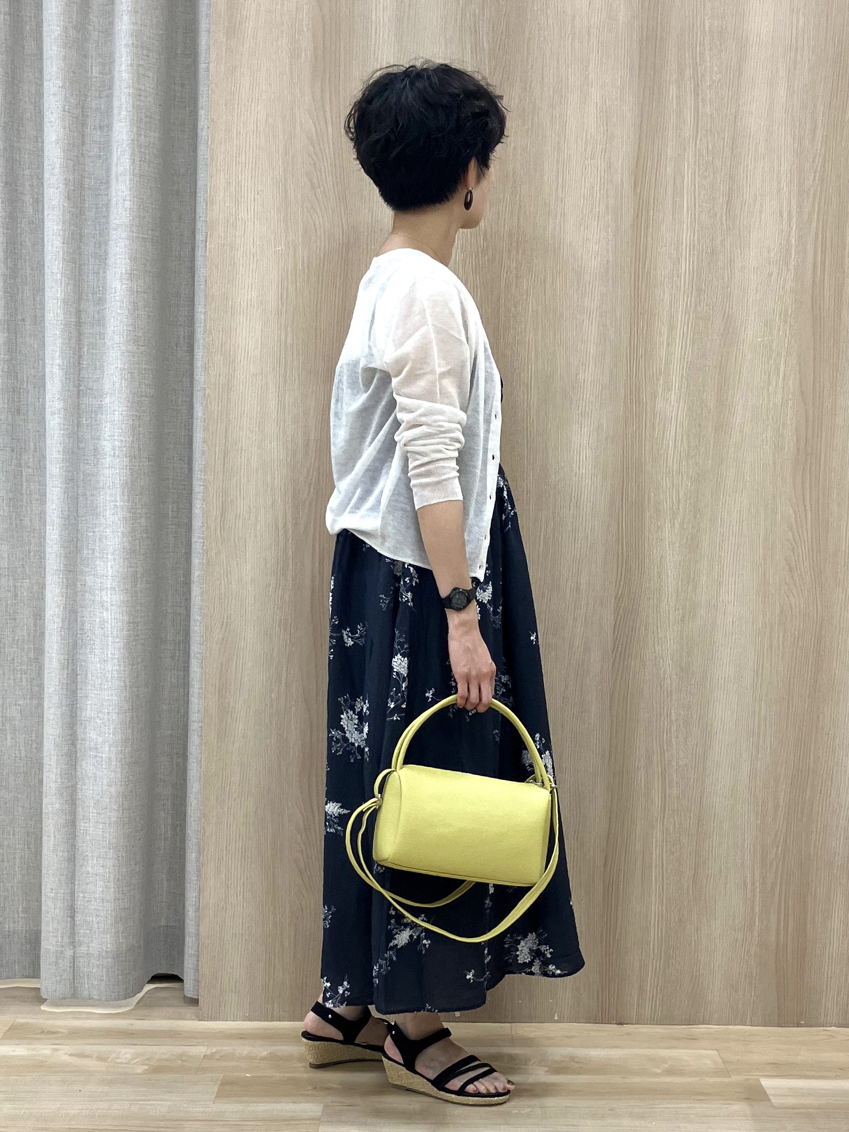 Keiさんの「grove｜【洗える】大人のシャーリングキャミワンピース」を使ったコーディネート