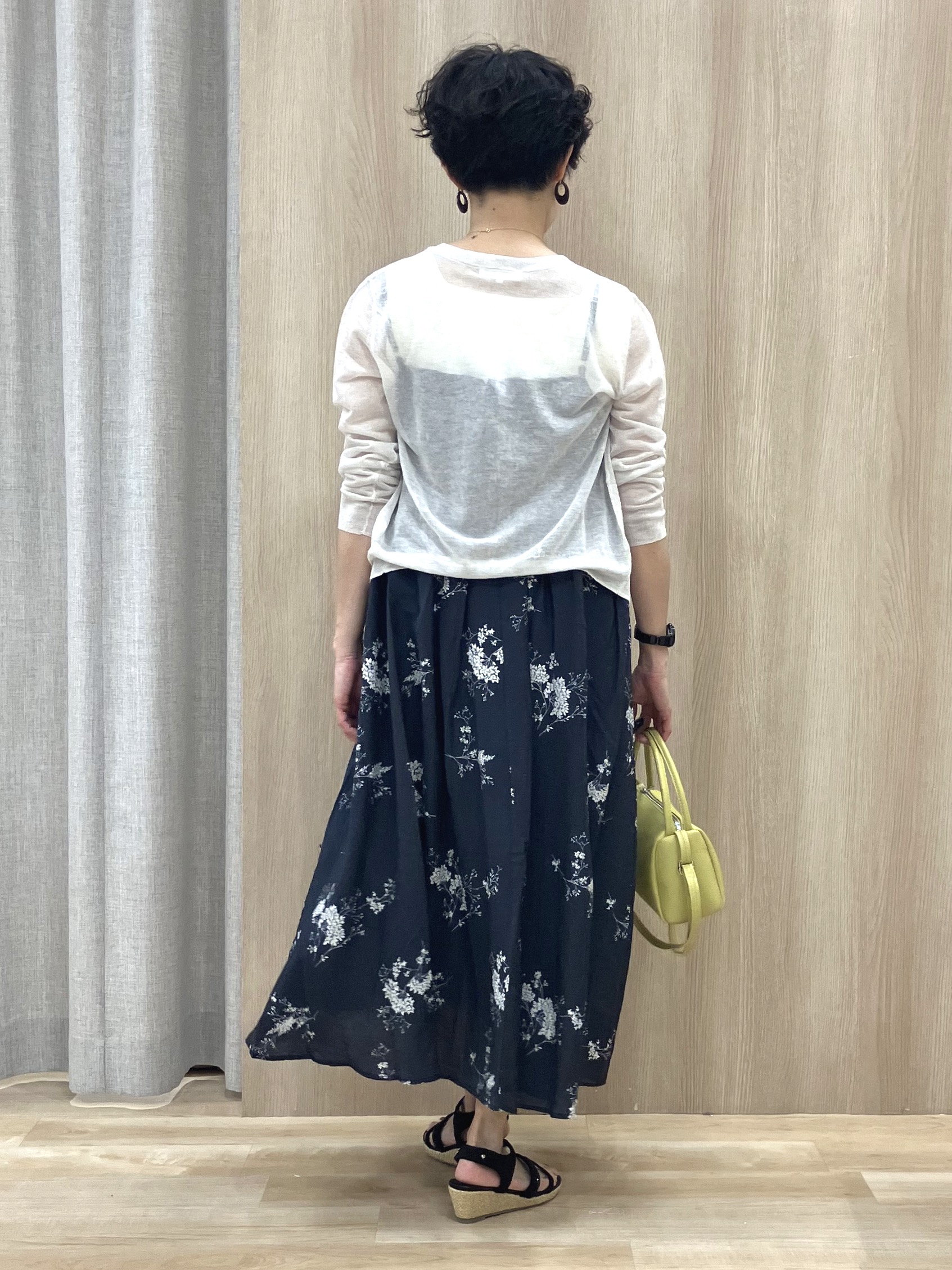 Keiさんの「grove｜【洗える】大人のシャーリングキャミワンピース」を使ったコーディネート