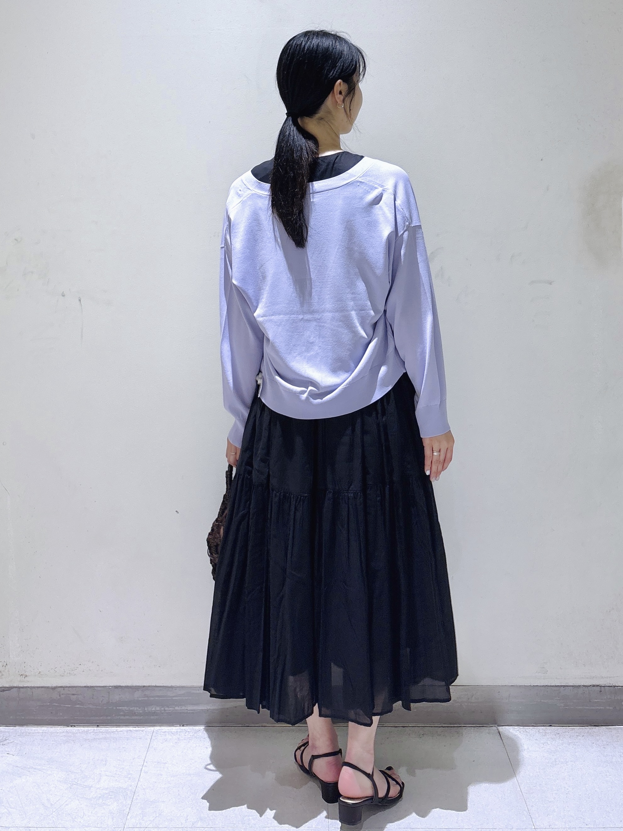 sachikoさんの「OPAQUE.CLIP｜【UV／接触冷感】Vネックリラクシーニットカーディガン《洗濯機OK／抗ピル》」を使ったコーディネート