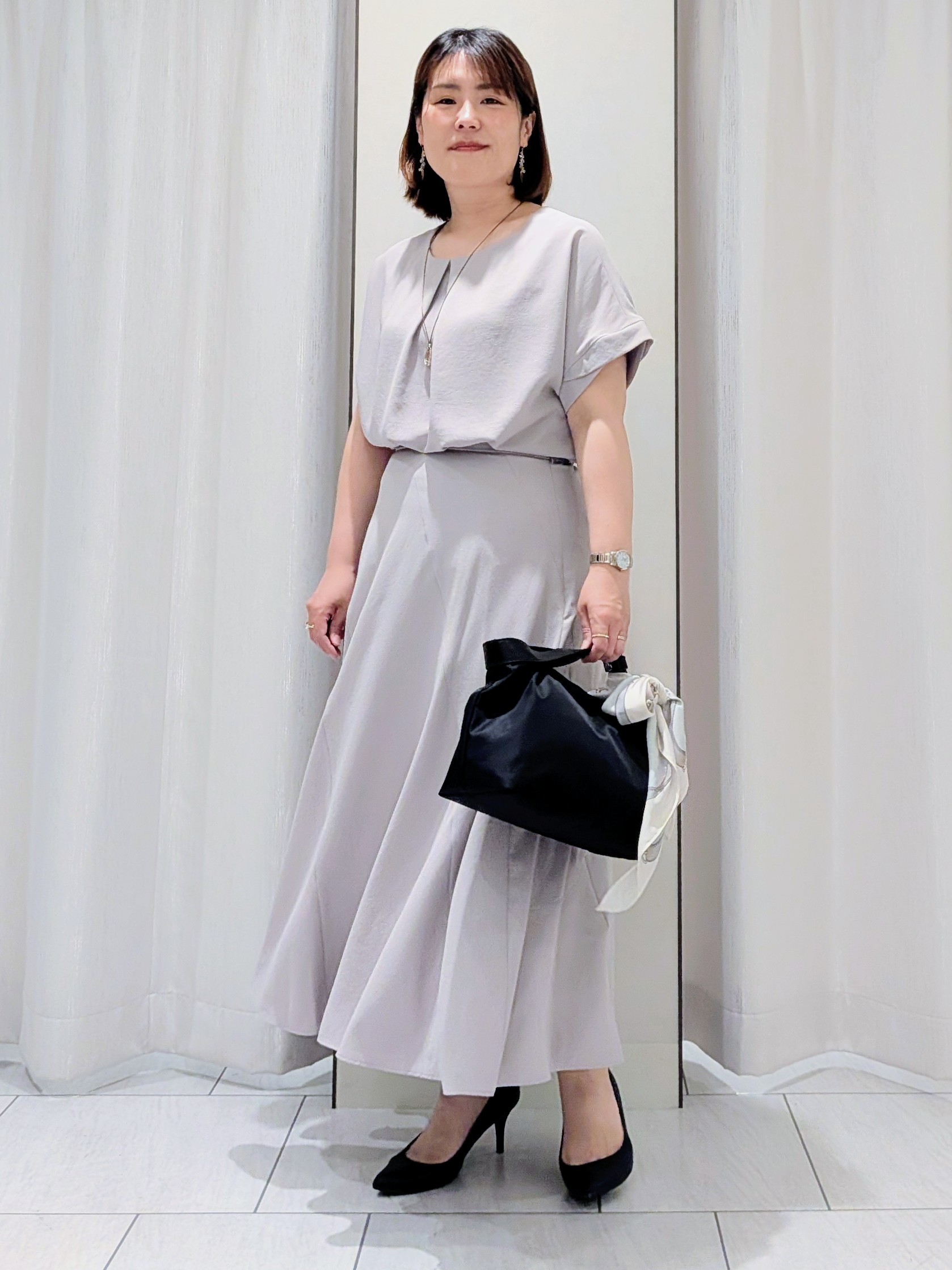 Onumaさんの「UNTITLED｜【セットアップ可/接触冷感/遮熱】リラクシーフレアスカート」を使ったコーディネート