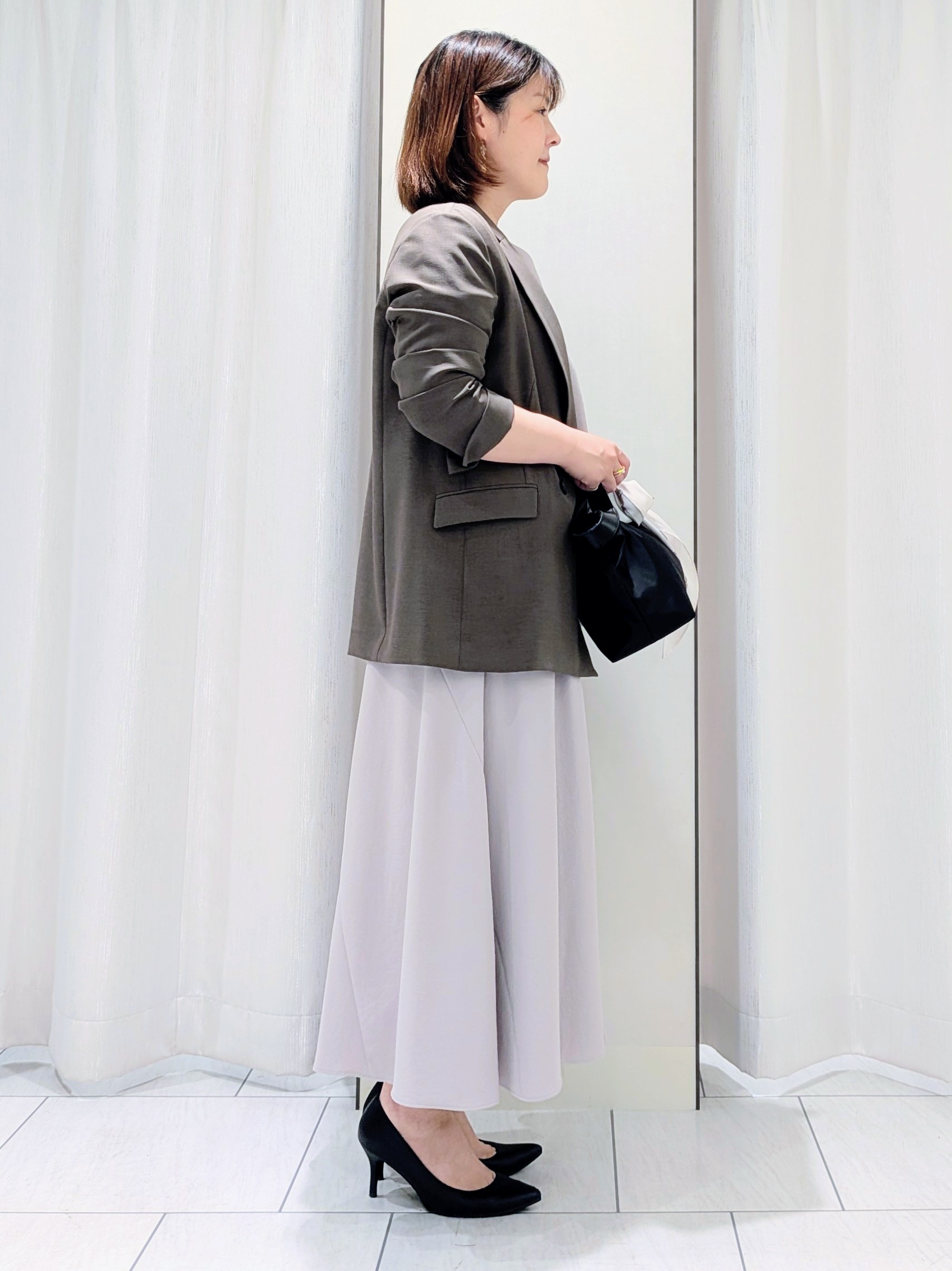 Onumaさんの「UNTITLED｜【セットアップ可/接触冷感/遮熱】リラクシーフレアスカート」を使ったコーディネート