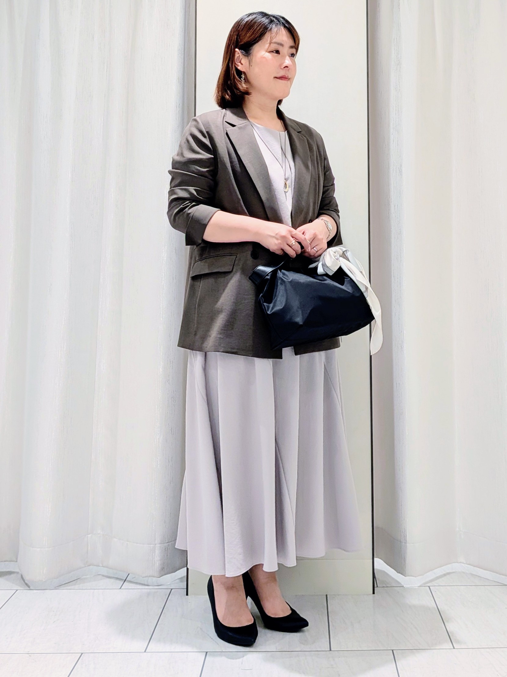 Onumaさんの「UNTITLED｜【セットアップ可/接触冷感/遮熱】リラクシーフレアスカート」を使ったコーディネート