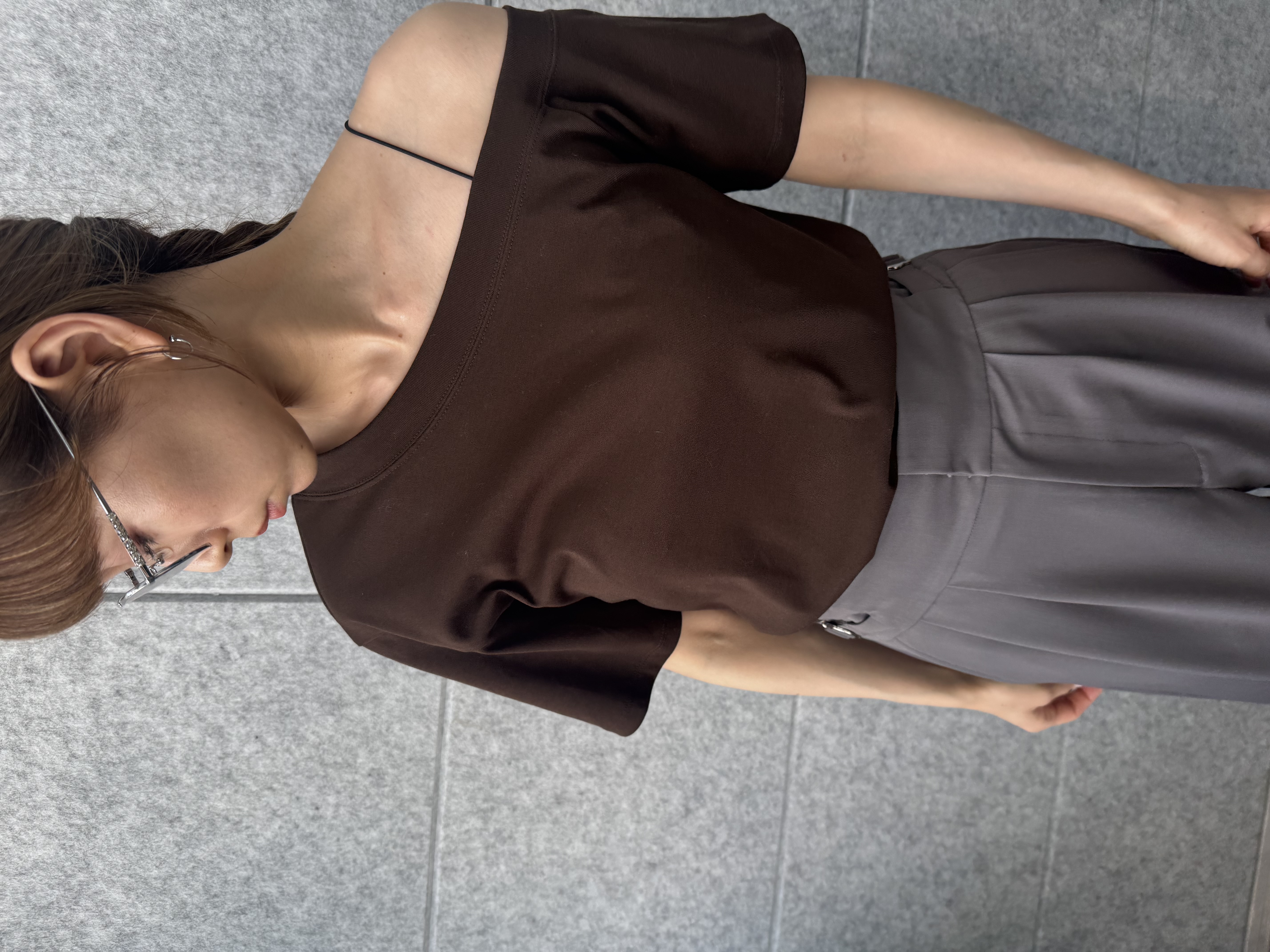 designer yukaさんの「CODE A｜PROTAGONISTA｜asymmetry tee」を使ったコーディネート