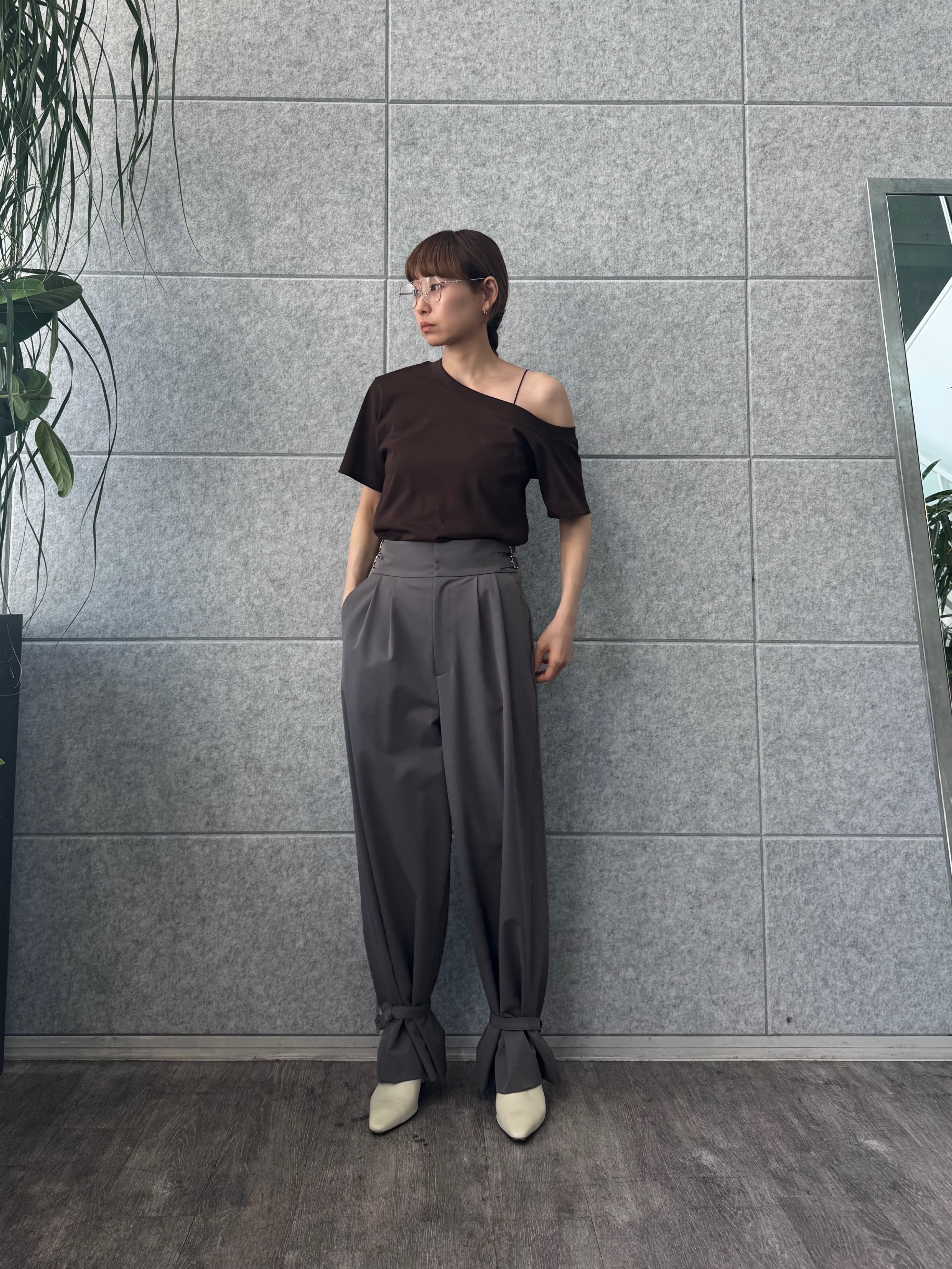 designer yukaさんの「CODE A｜PROTAGONISTA｜asymmetry tee」を使ったコーディネート