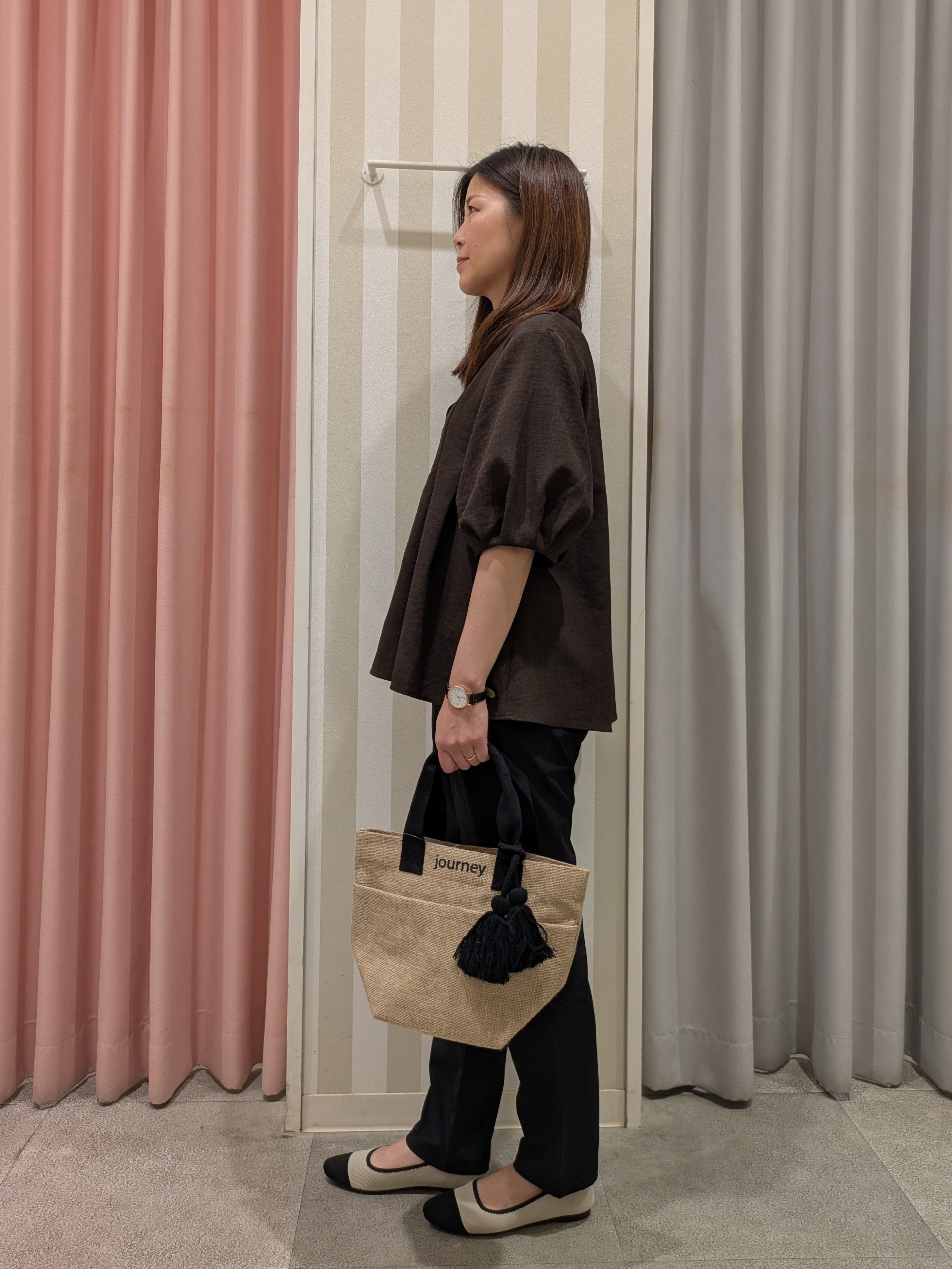 𝐂𝐡𝐢𝐢 &hearts;(ちー)さんの「SHOO･LA･RUE｜【高レビュー/吸水速乾/洗濯機可/S-3L】さらさらで軽い穿き心地 さらかるイージーパンツ」を使ったコーディネート