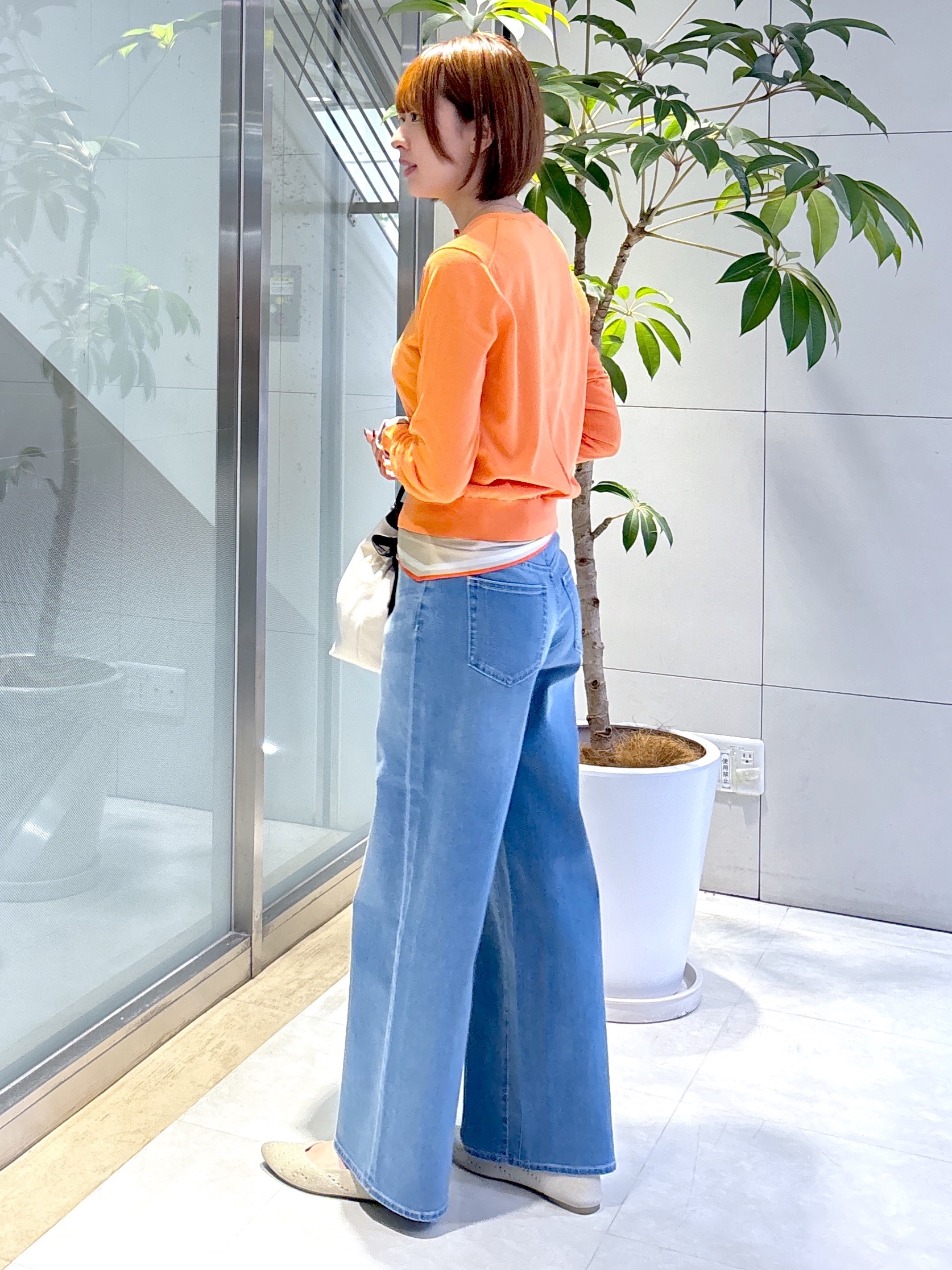 yukaさんの「UNTITLED｜◆【9色展開/アンサンブル可】コットンクルーネックカーディガン」を使ったコーディネート