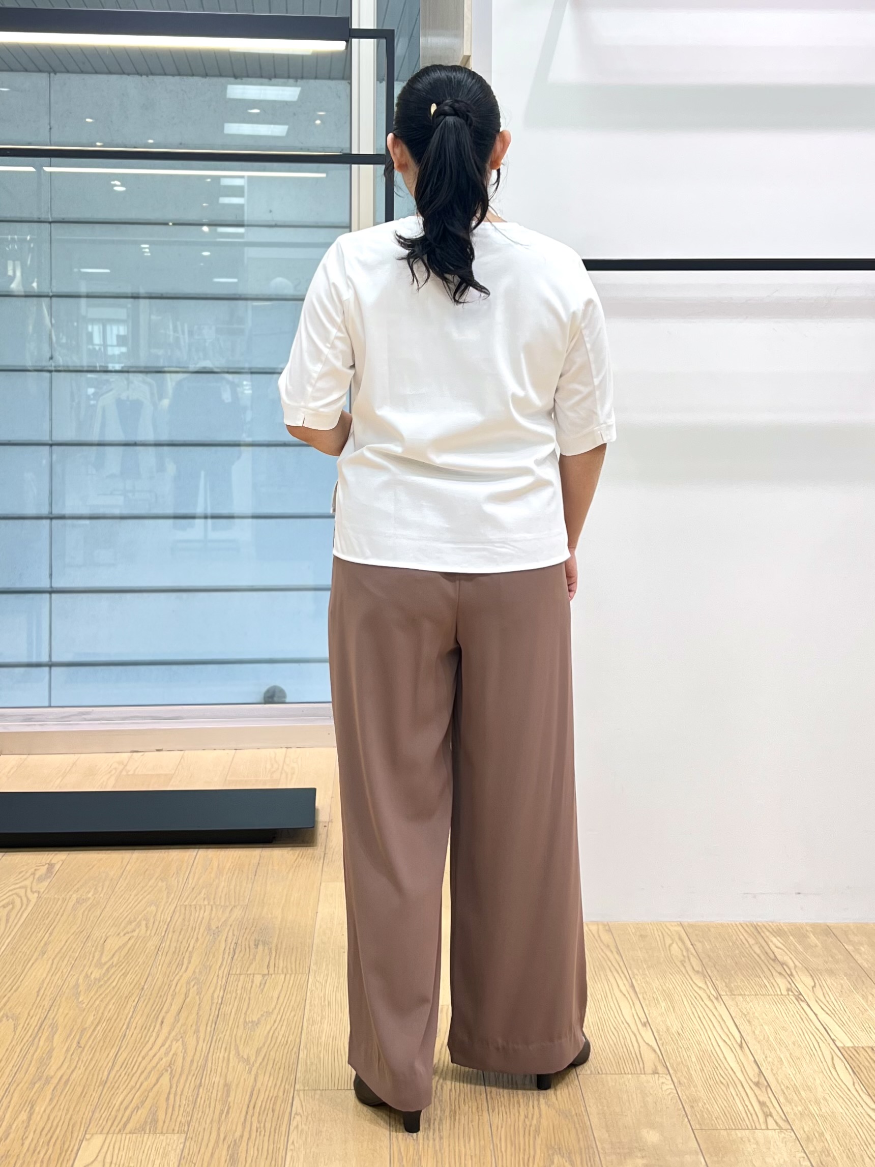 shimaさんの「INDIVI｜【接触冷感／透湿／着る日傘】颯爽ジレジャケット」を使ったコーディネート