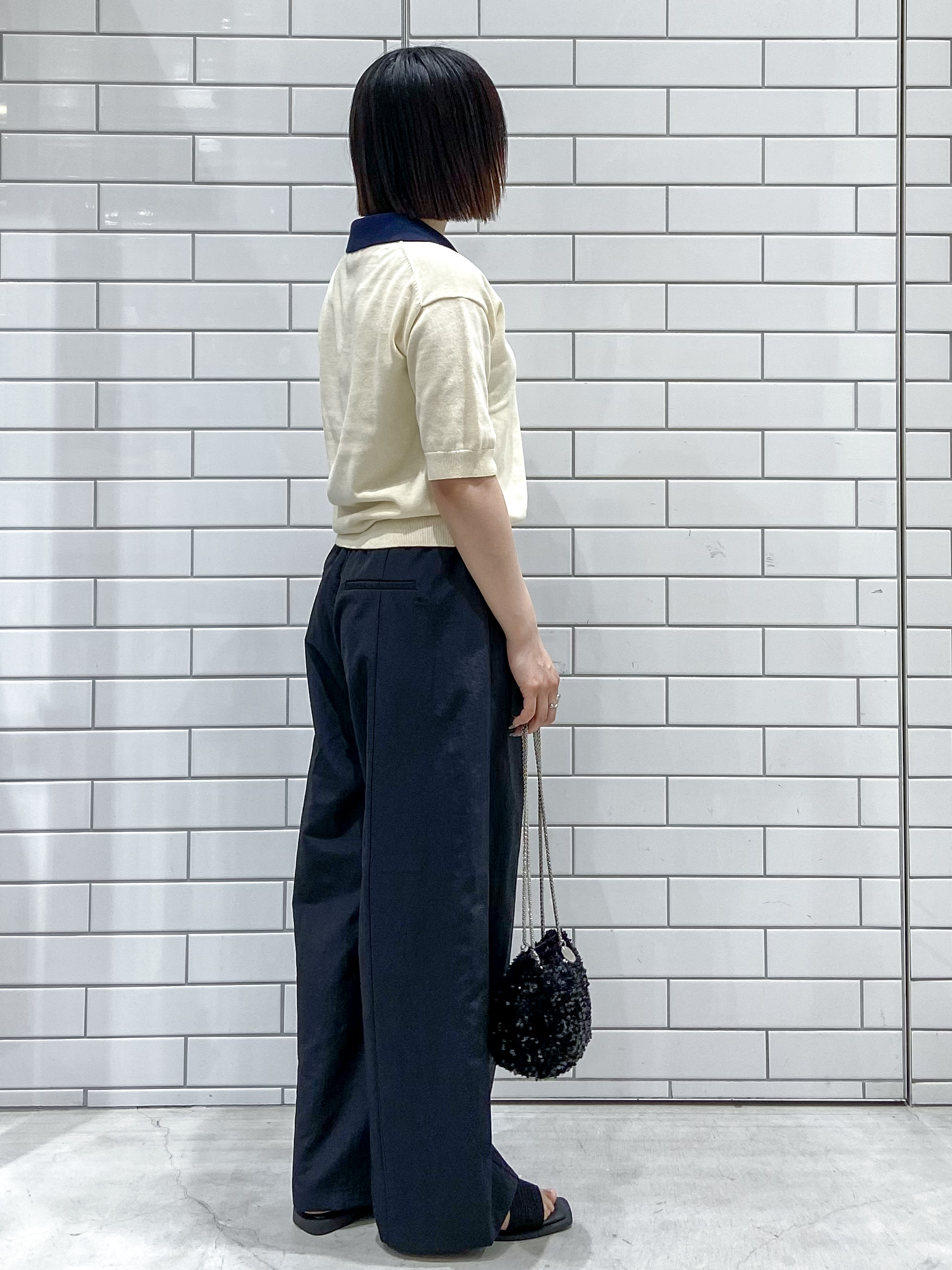 kimiさんの「OPAQUE.CLIP｜ビッグポロ衿ニット【洗濯機OK】」を使ったコーディネート
