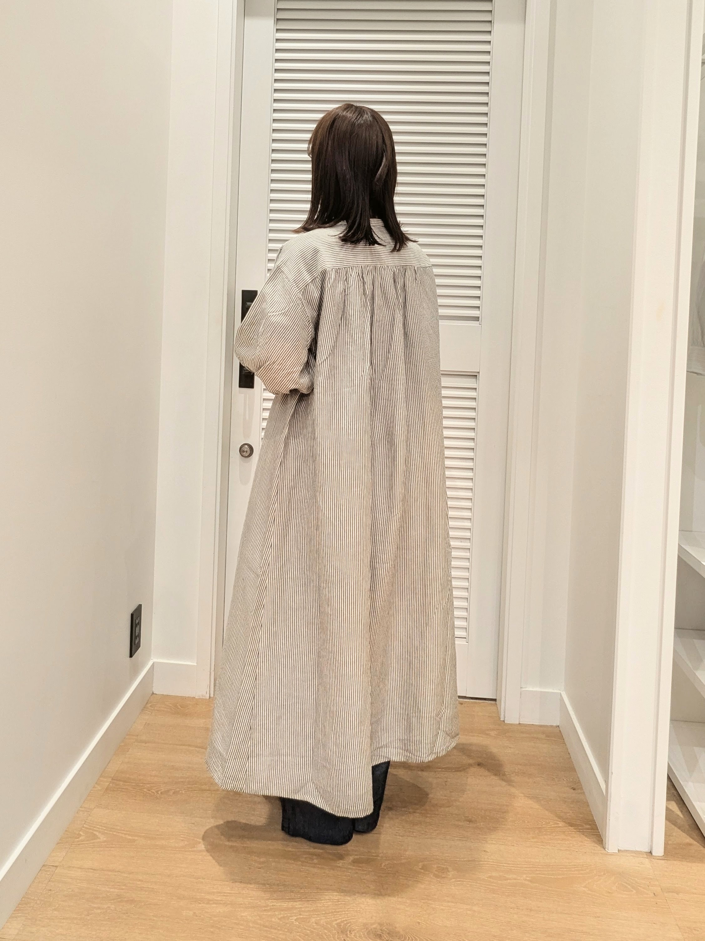 enさんの「Dessin｜【洗える】リネン混シャツワンピース」を使ったコーディネート