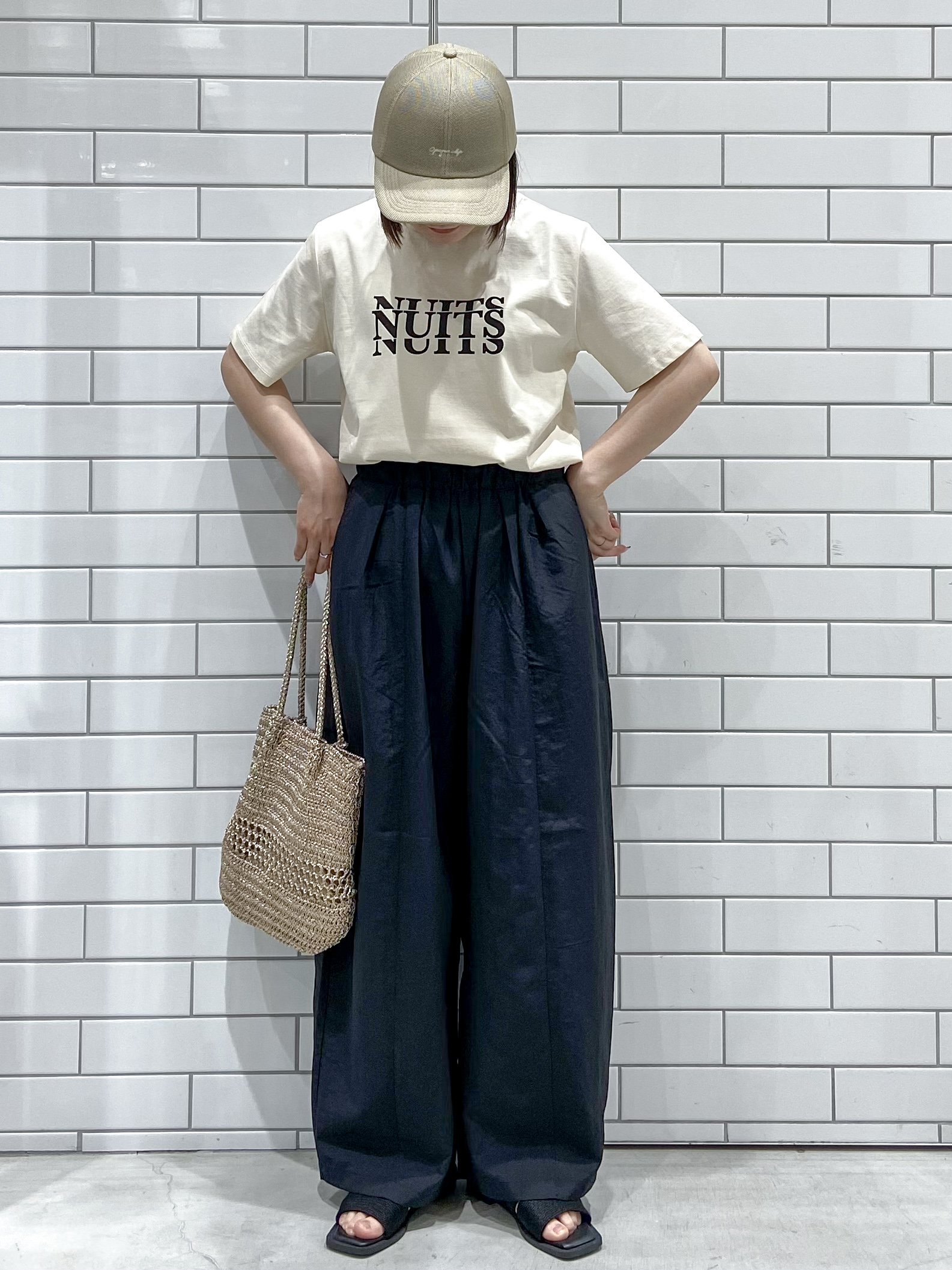 kimiさんの「OPAQUE.CLIP｜アソートロゴTシャツ【洗濯機OK】」を使ったコーディネート