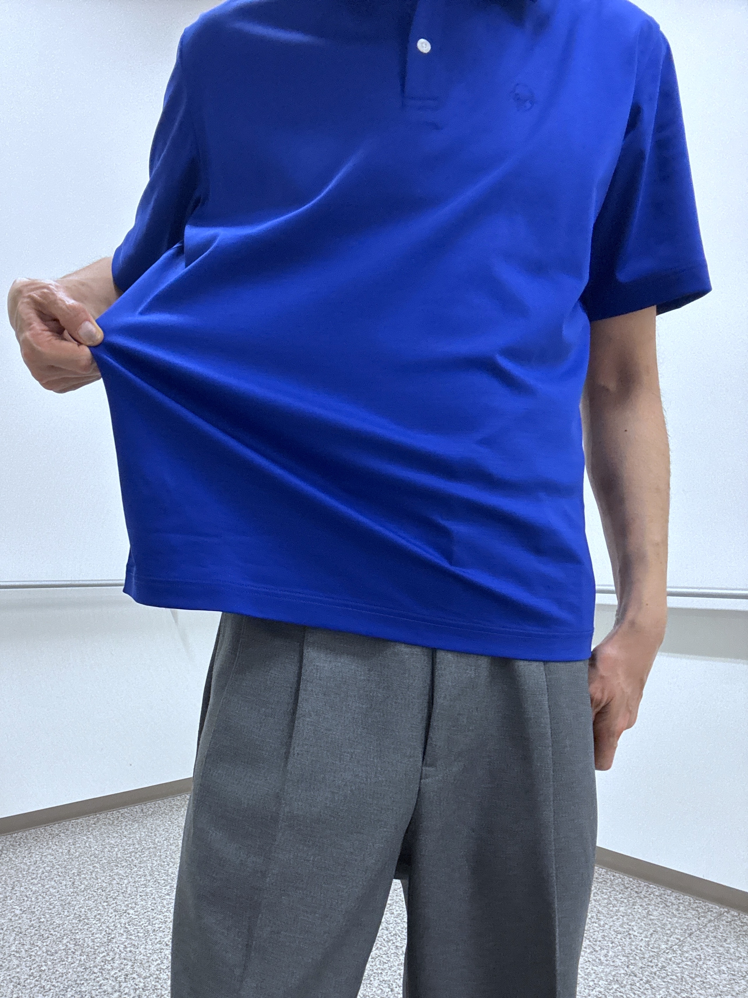 おーのさんの「TAKEO KIKUCHI｜【接触冷感】アイスクリアコットン ワンポイント ポロシャツ」を使ったコーディネート