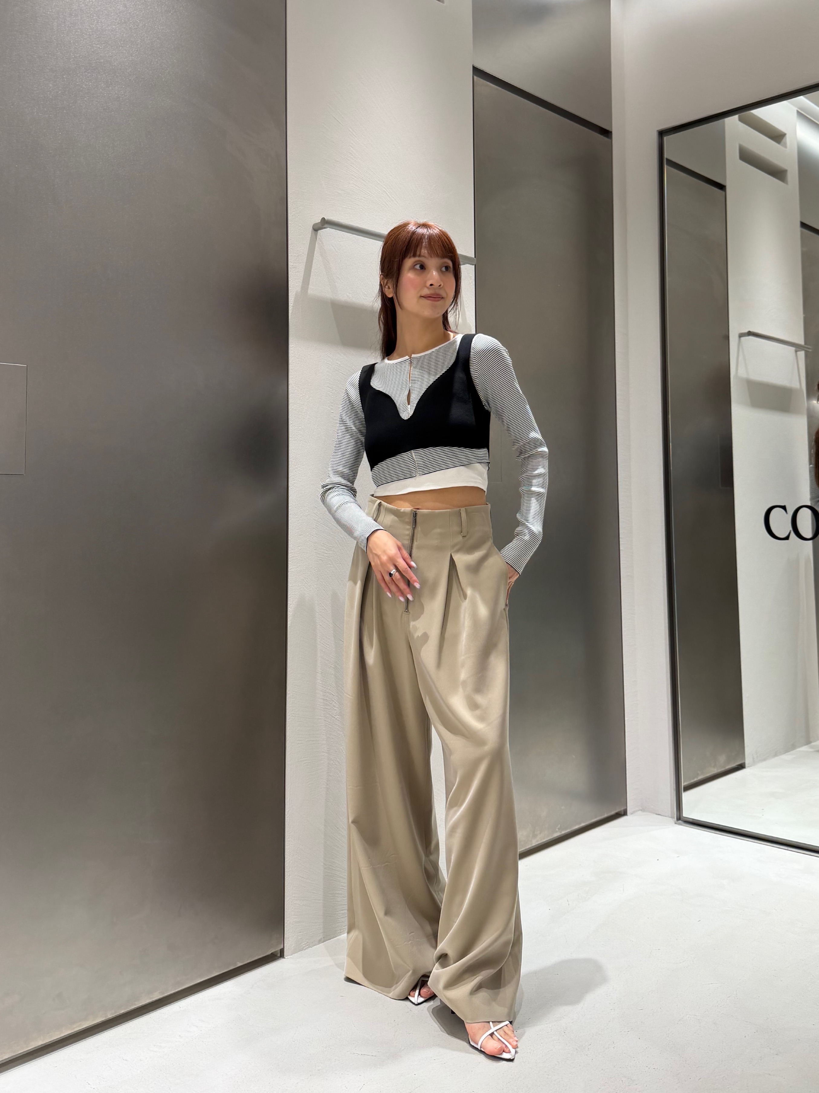 kanamiさんの「CODE A｜【Re】stretch hook cardigan」を使ったコーディネート
