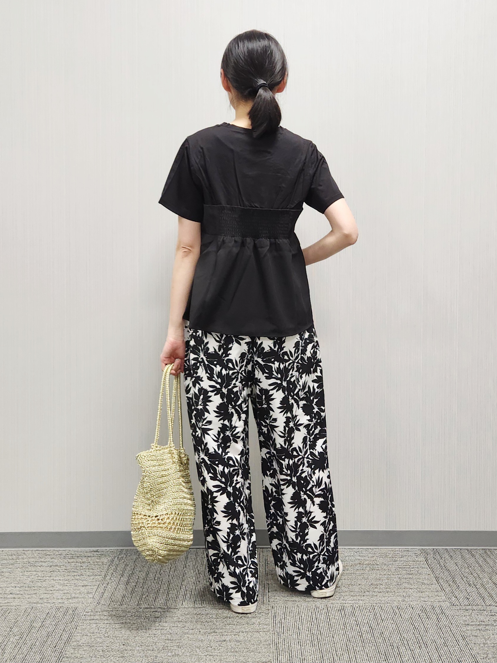 naraさんの「Dessin｜【セットアップ可/UVカット/洗える】ビスチェドッキングTシャツ」を使ったコーディネート
