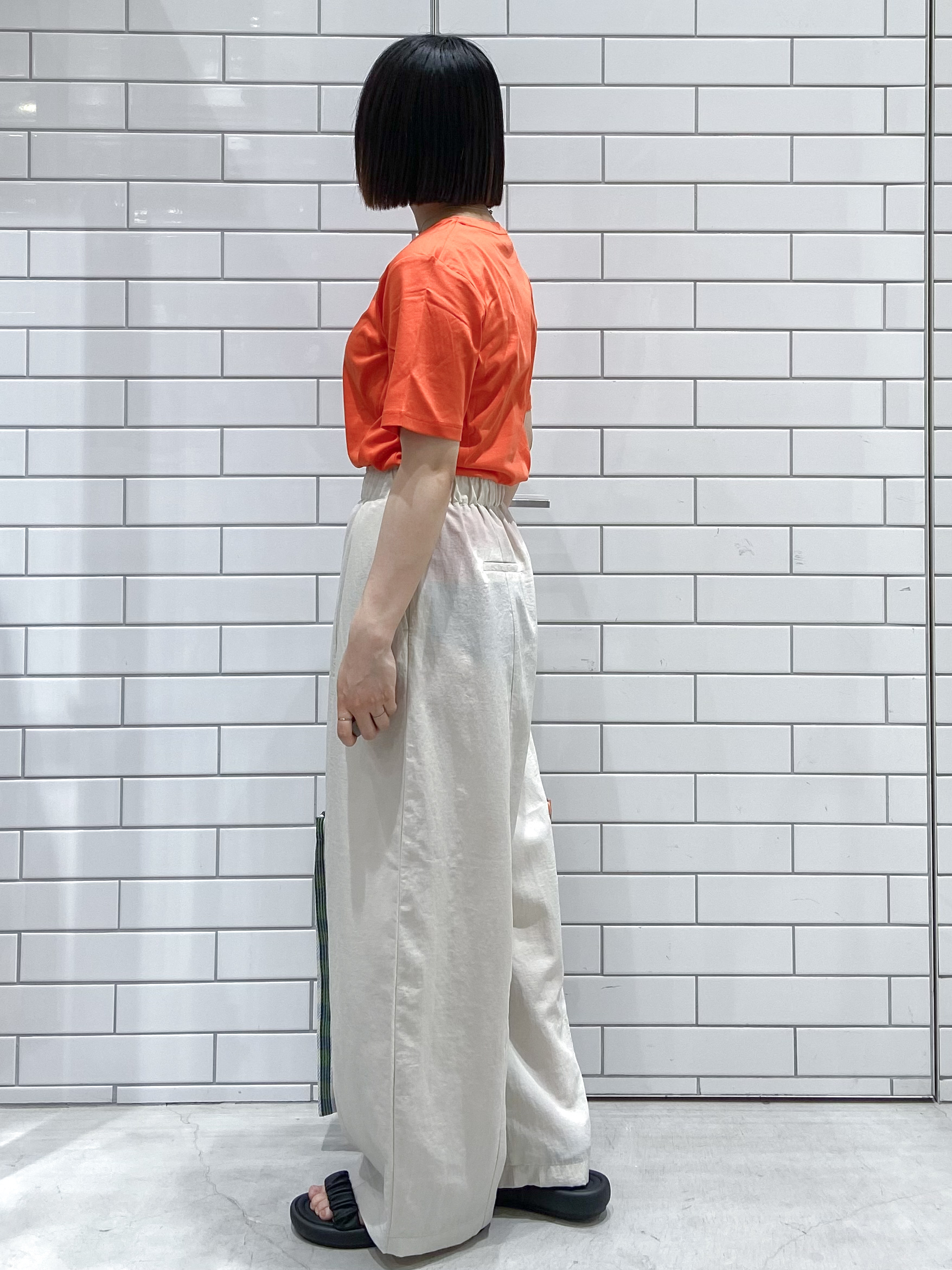 kimiさんの「OPAQUE.CLIP｜ベーシックTシャツ／オーガニックコットン混【洗濯機OK】」を使ったコーディネート