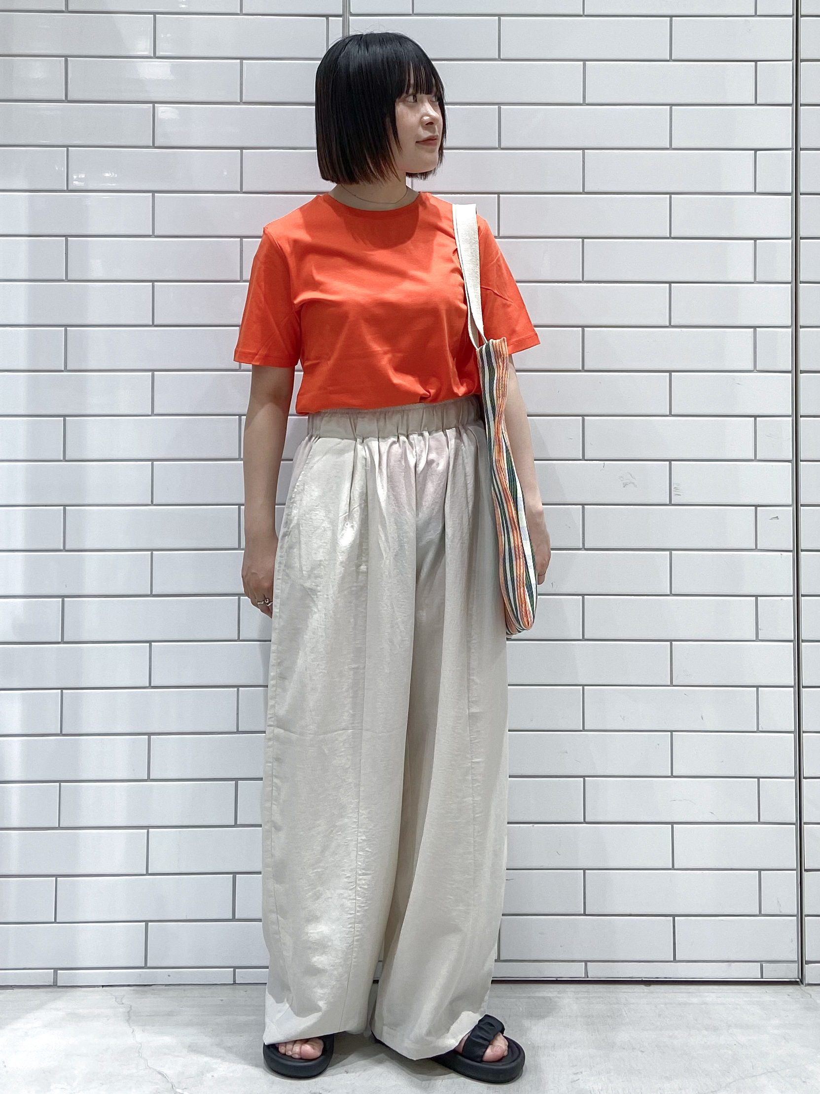kimiさんの「OPAQUE.CLIP｜ベーシックTシャツ／オーガニックコットン混【洗濯機OK】」を使ったコーディネート