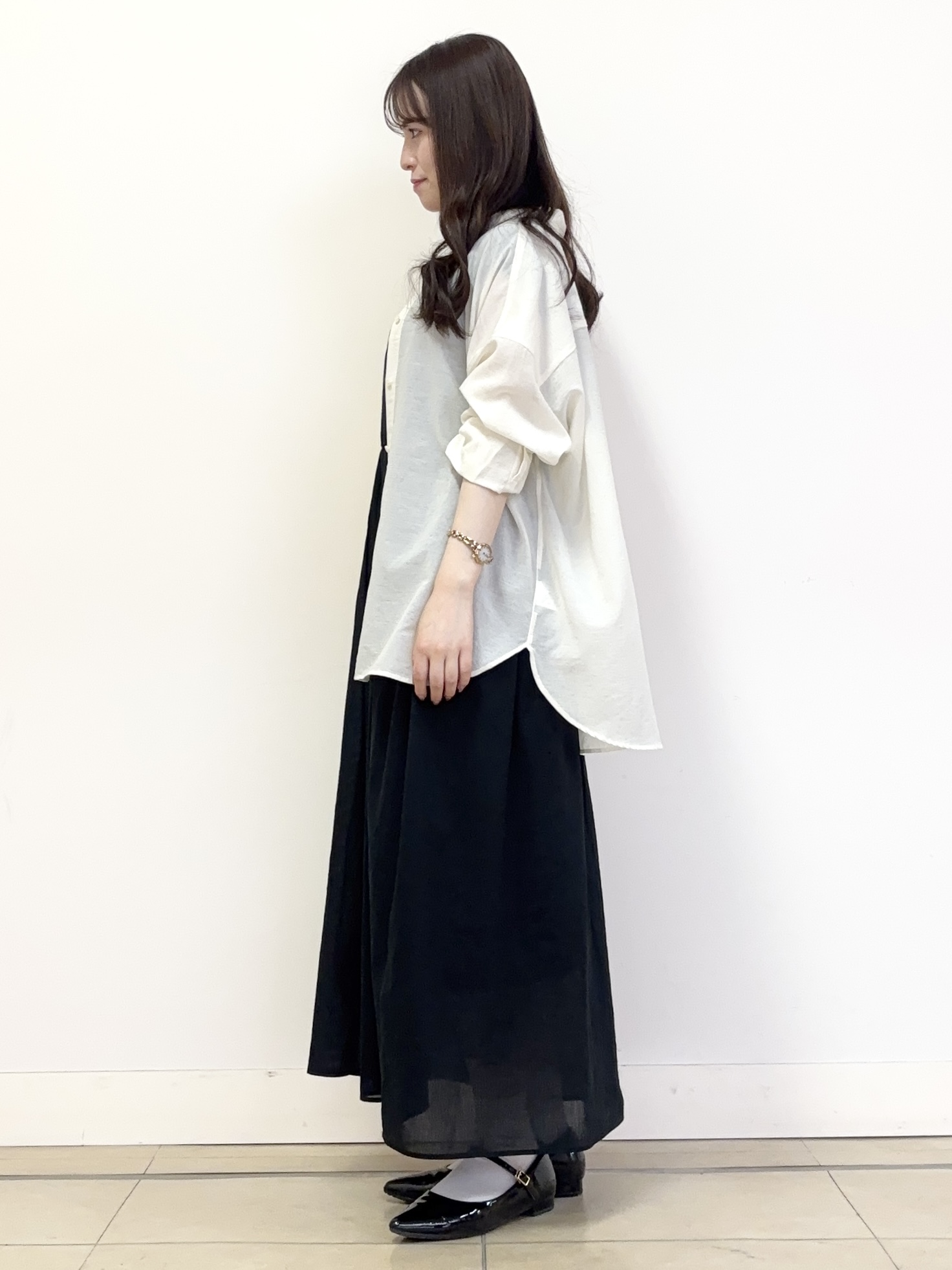 あやかさんの「UNTITLED｜メタリックメッシュトート」を使ったコーディネート