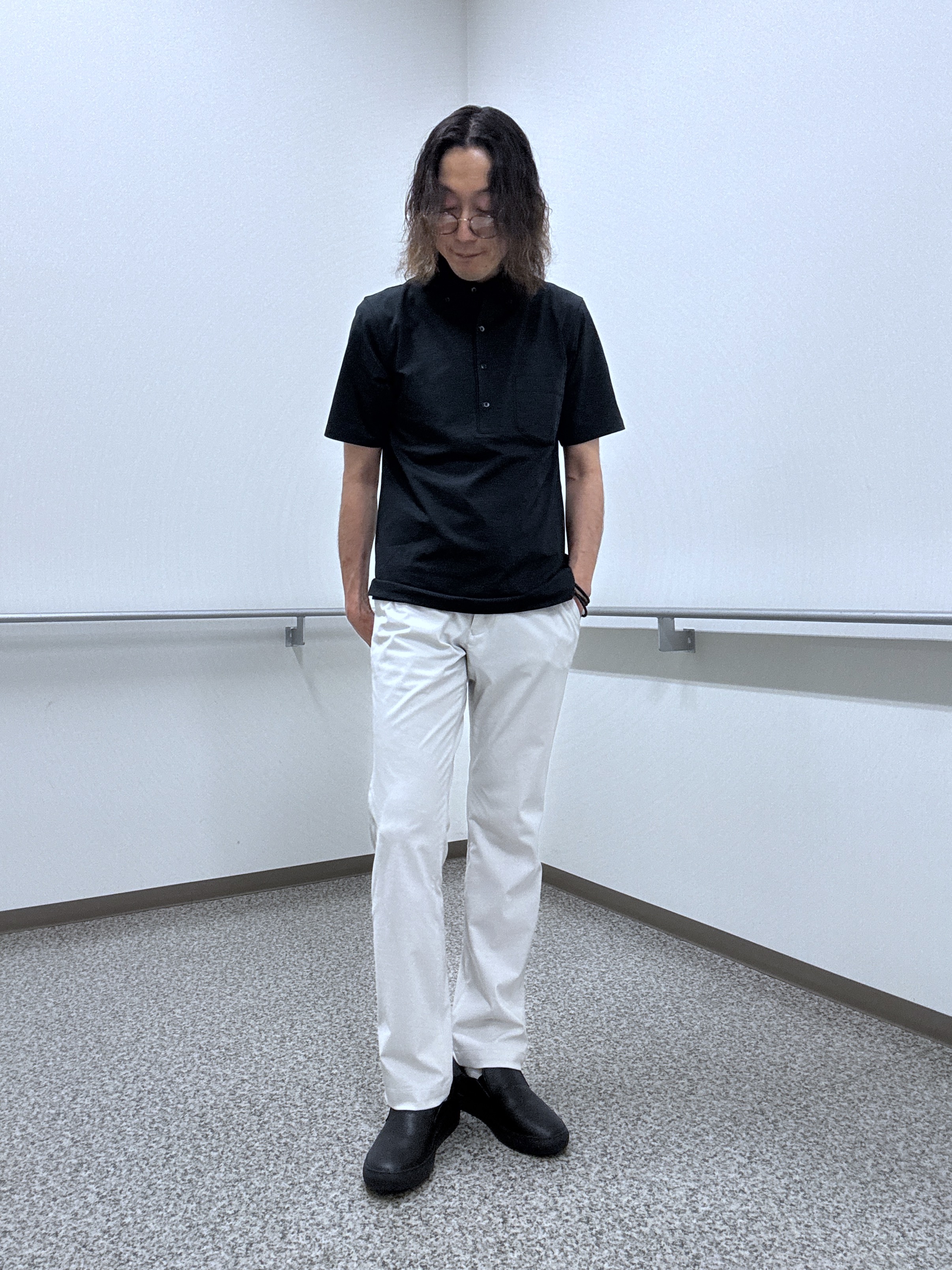 おーのさんの「TAKEO KIKUCHI｜【抗菌防臭】COOL DOTS（R）ドビープリント ジャケット」を使ったコーディネート