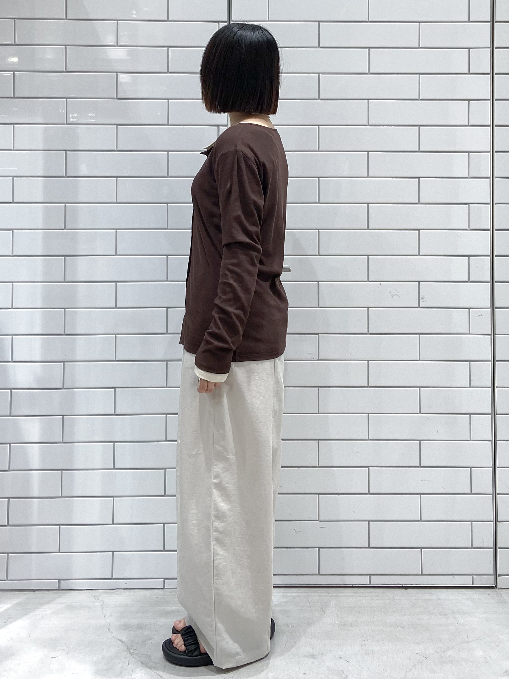 kimiさんの「OPAQUE.CLIP｜シアーコットンカーディガン【洗濯機OK】」を使ったコーディネート