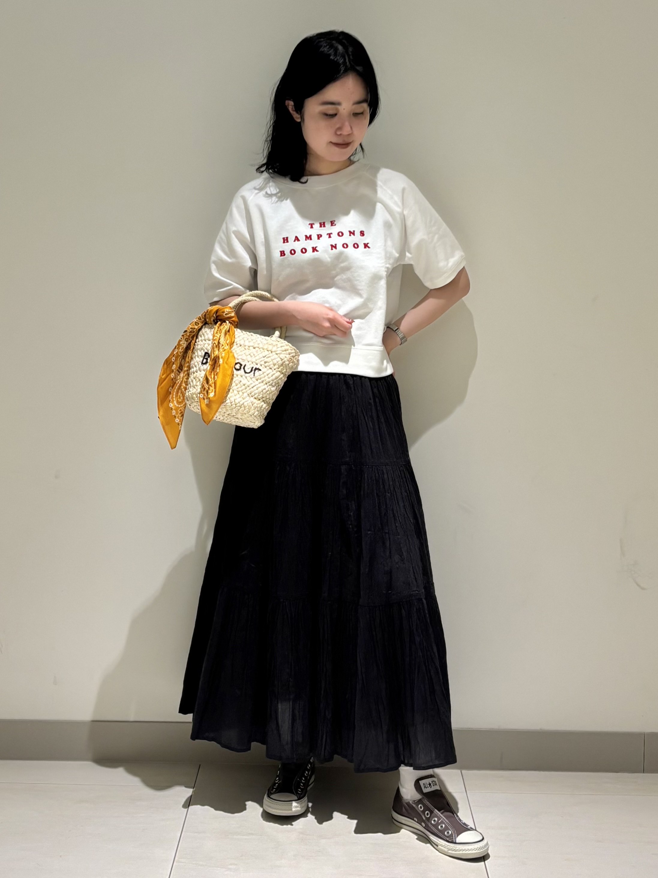 mayuさんの「Dessin｜【洗える】フロッキーロゴ裏毛プルオーバー」を使ったコーディネート