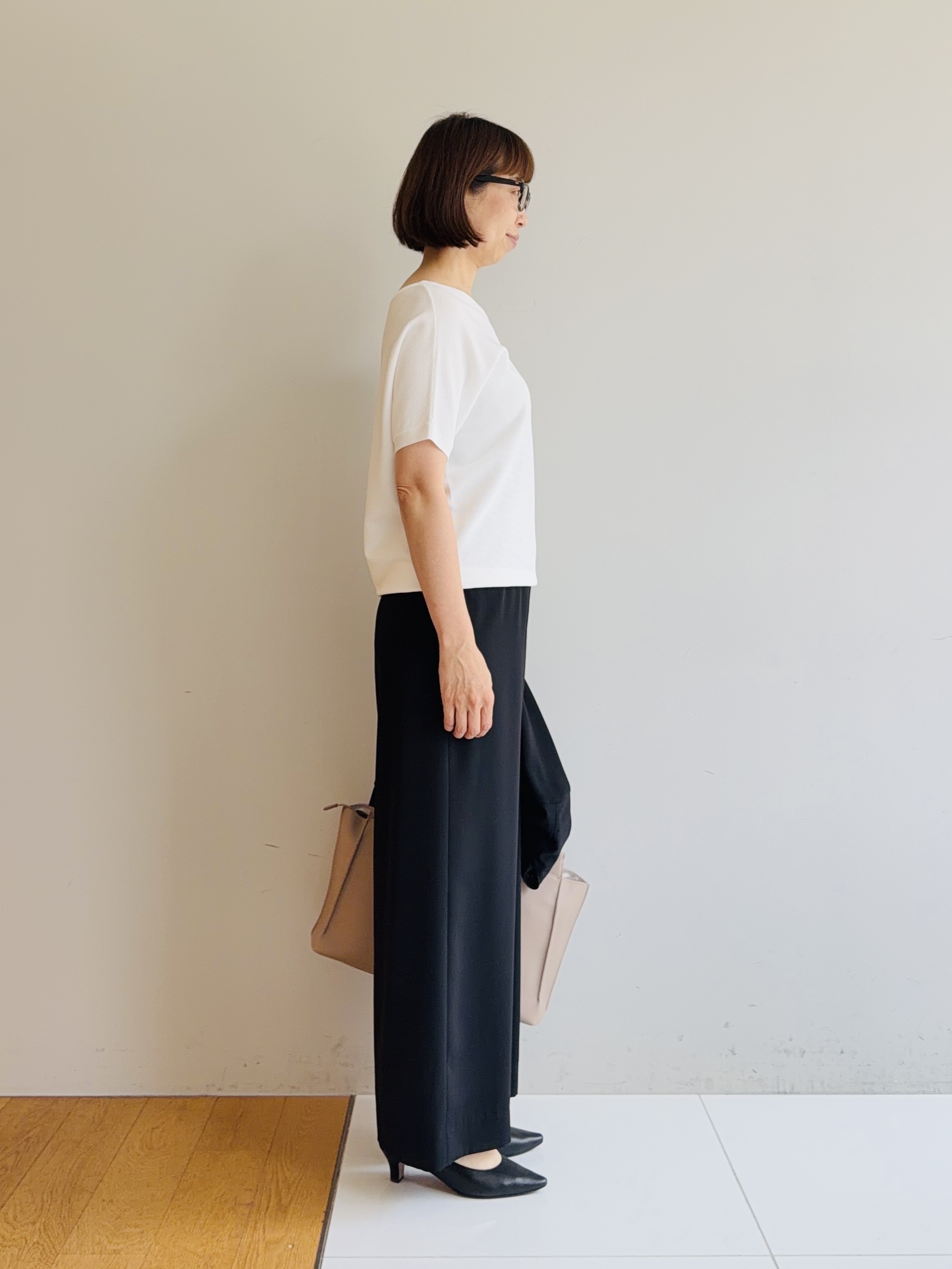 murayamaさんの「INDIVI｜【接触冷感／透湿／着る日傘】ノーカラージャケット」を使ったコーディネート