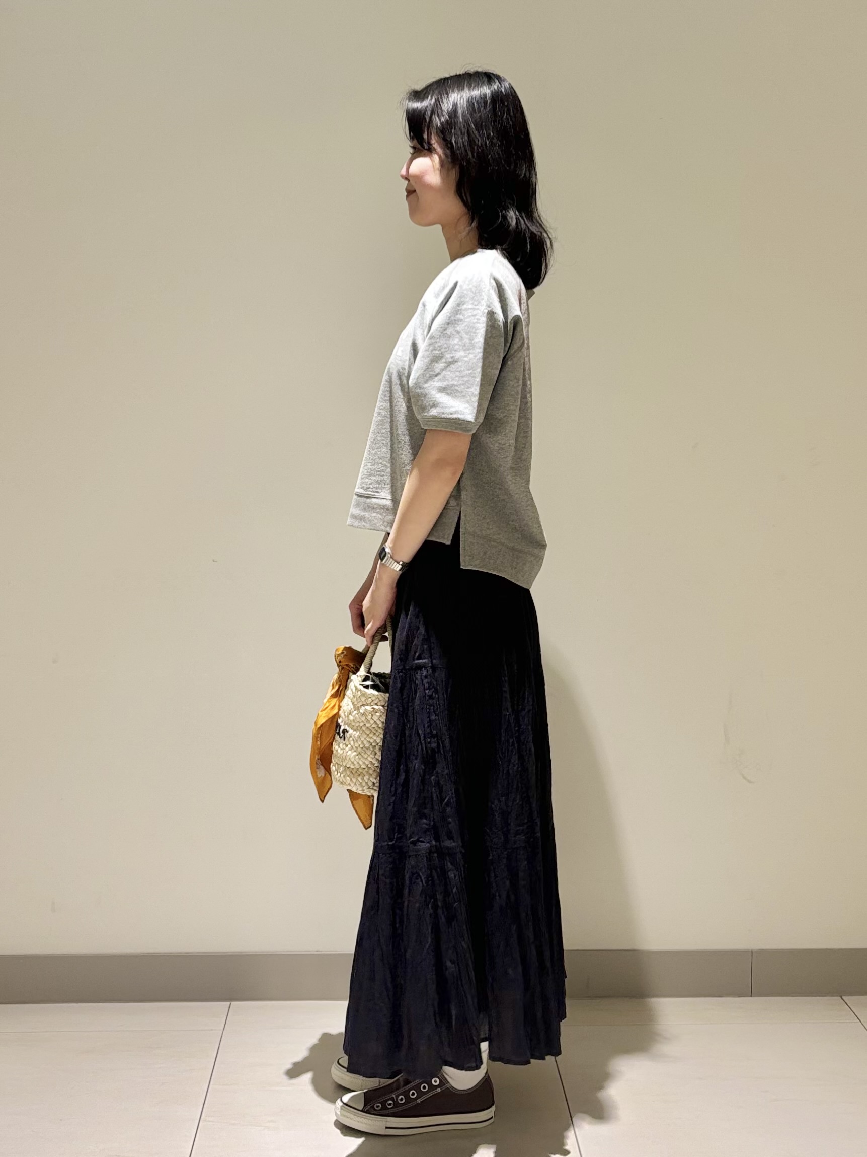 mayuさんの「Dessin｜【洗える】フロッキーロゴ裏毛プルオーバー」を使ったコーディネート