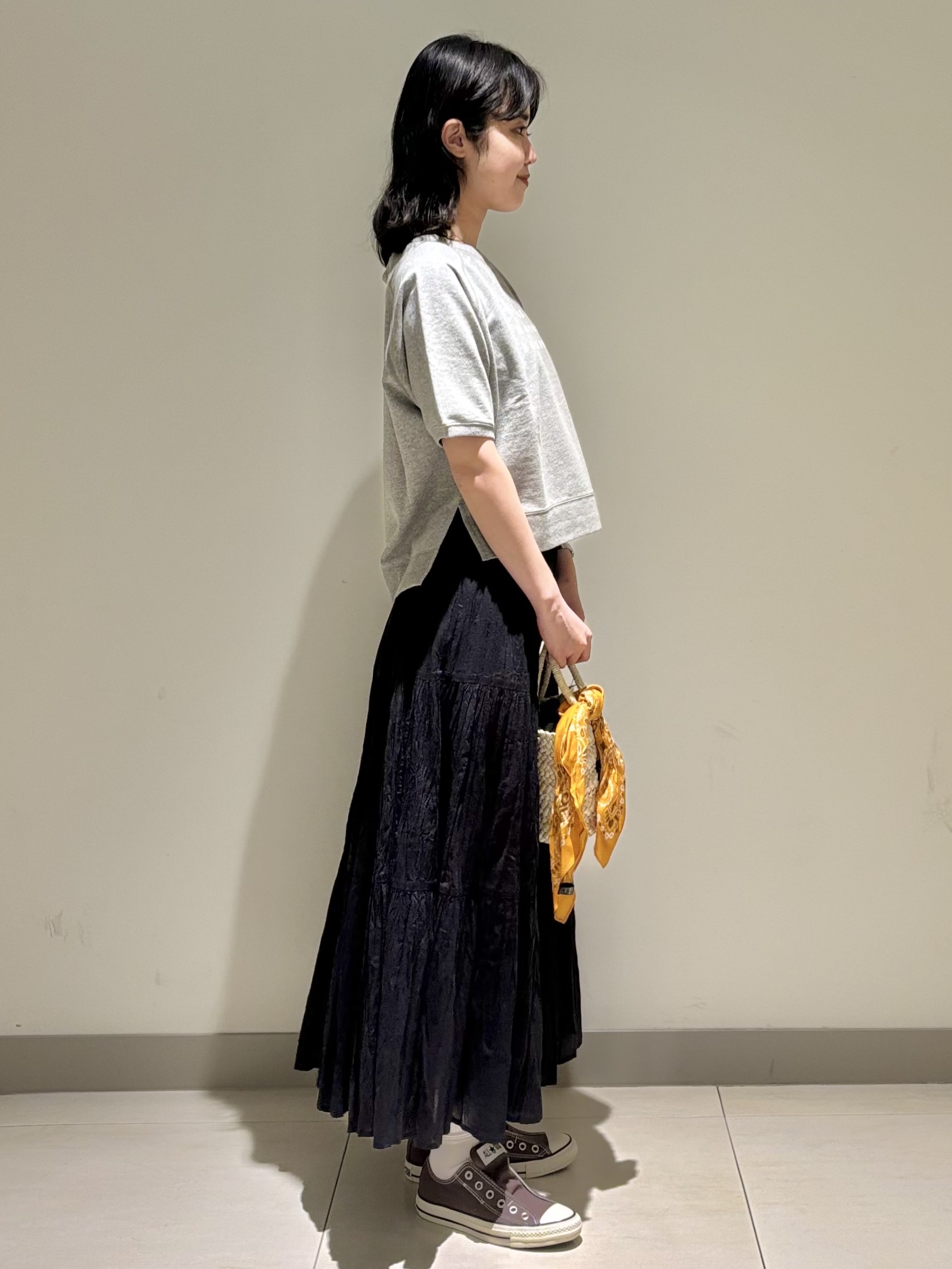 mayuさんの「Dessin｜【洗える】フロッキーロゴ裏毛プルオーバー」を使ったコーディネート