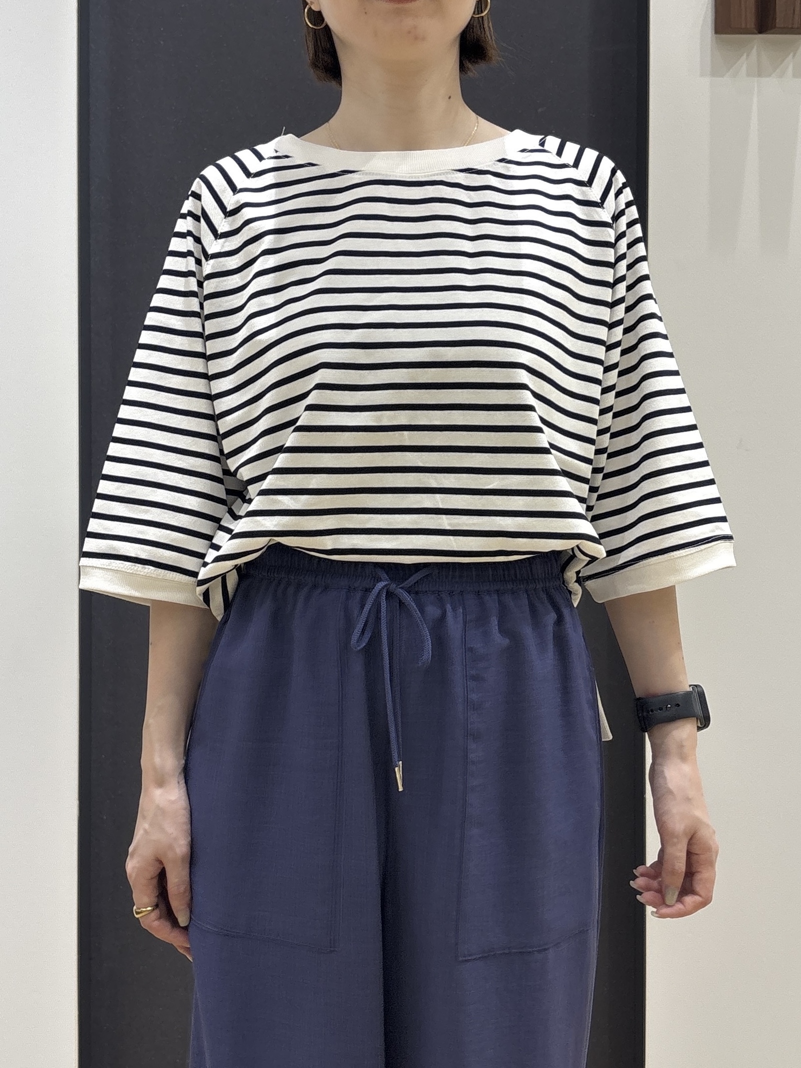 risaさんの「Dessin｜【UVカット/接触冷感】フォルムカットソー5分袖」を使ったコーディネート