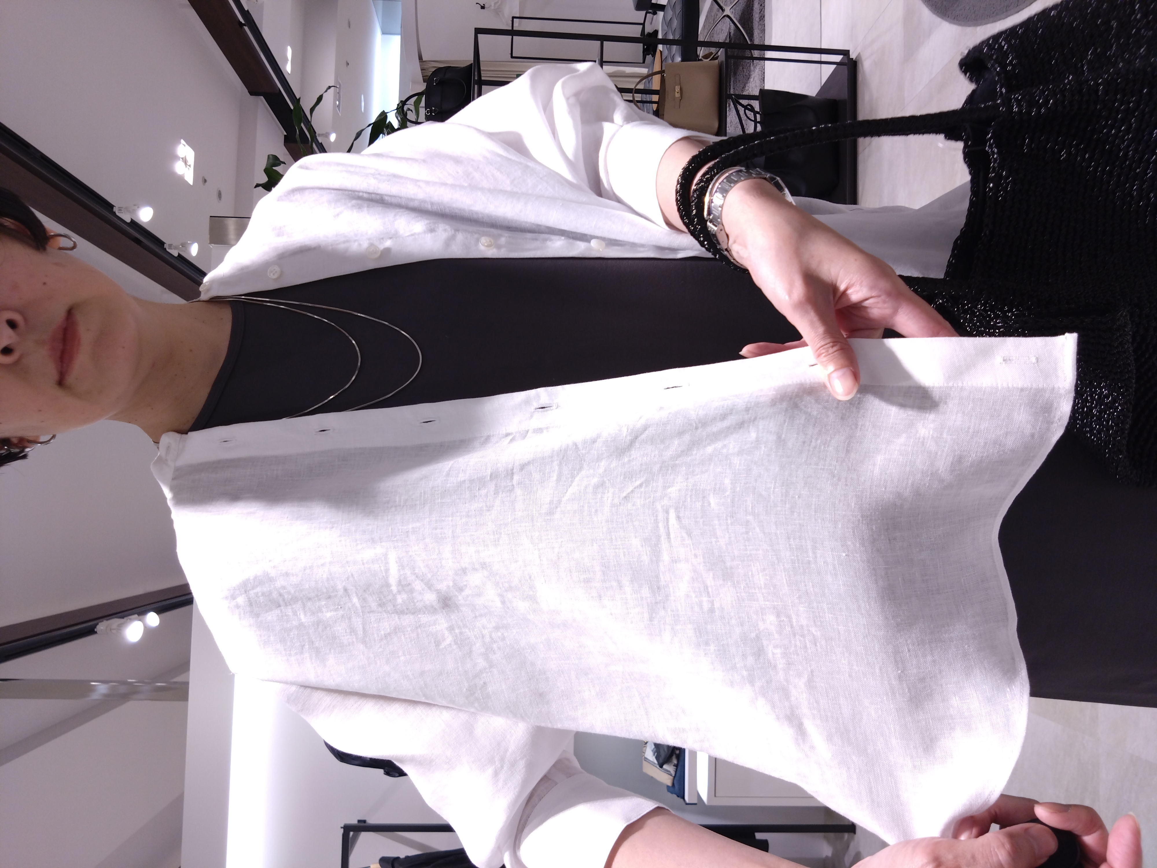 まちこさんの「UNTITLED｜【接触冷感/UVカット/遮熱/抗菌防臭】ライトプレーティングワンピース」を使ったコーディネート