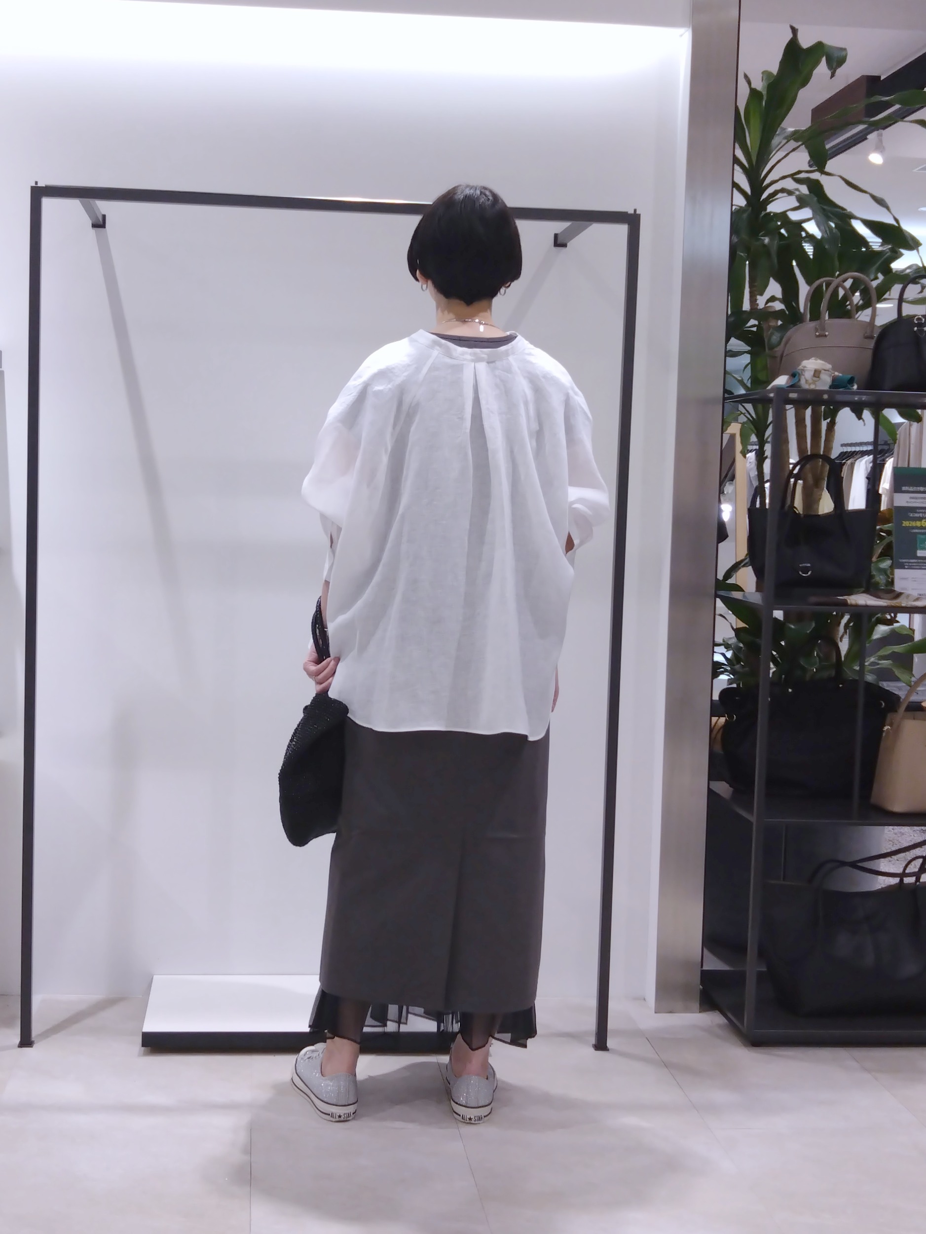 まちこさんの「UNTITLED｜【接触冷感/UVカット/遮熱/抗菌防臭】ライトプレーティングワンピース」を使ったコーディネート