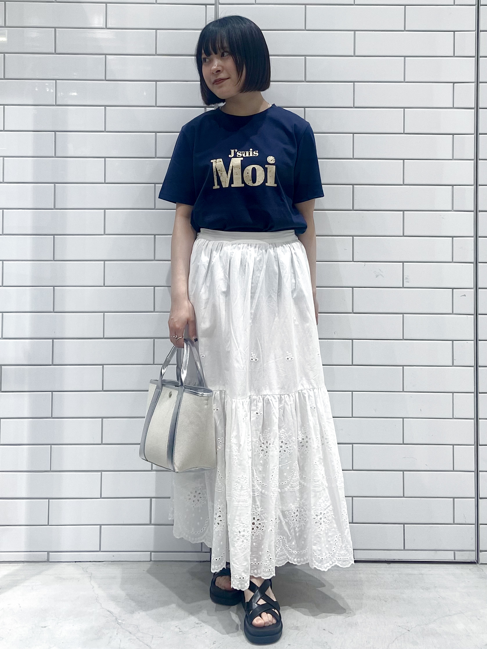 kimiさんの「OPAQUE.CLIP｜アソートロゴTシャツ【洗濯機OK】」を使ったコーディネート