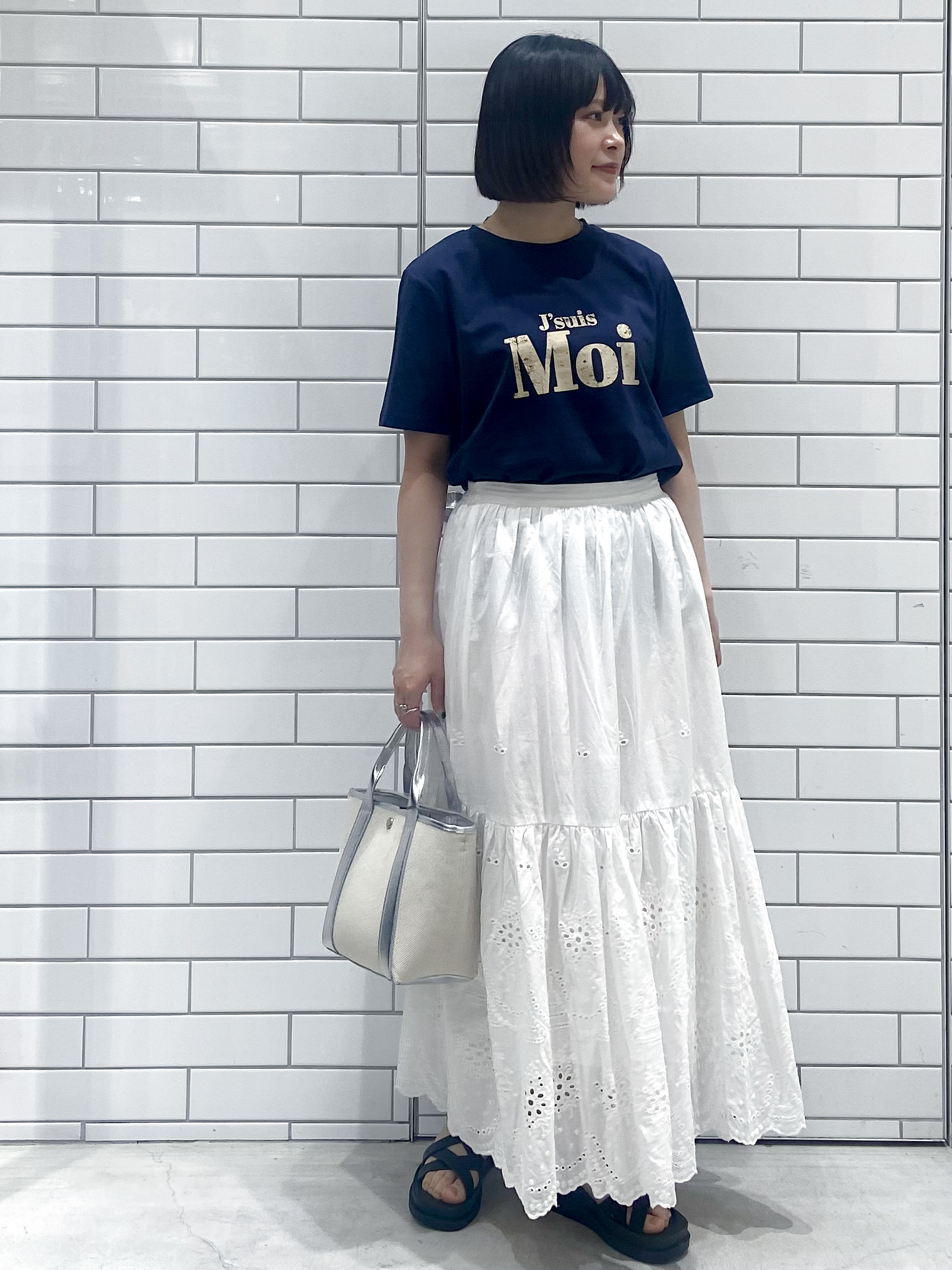 kimiさんの「OPAQUE.CLIP｜アソートロゴTシャツ【洗濯機OK】」を使ったコーディネート