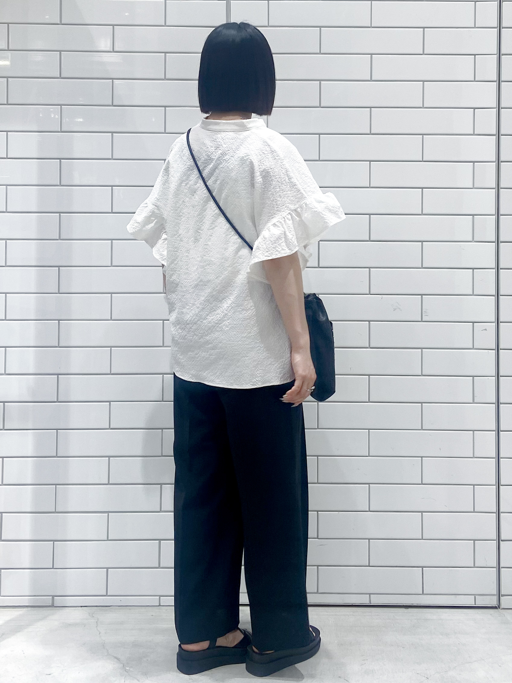 kimiさんの「OPAQUE.CLIP｜【UV】フリルスキッパーブラウス《洗濯機OK》」を使ったコーディネート