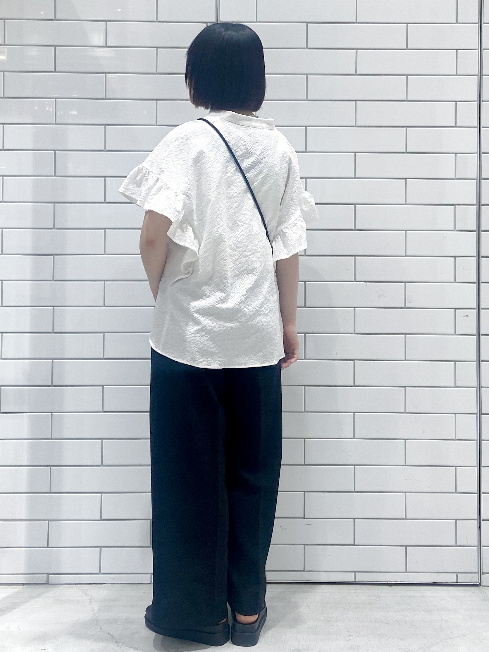 kimiさんの「OPAQUE.CLIP｜【UV】フリルスキッパーブラウス《洗濯機OK》」を使ったコーディネート