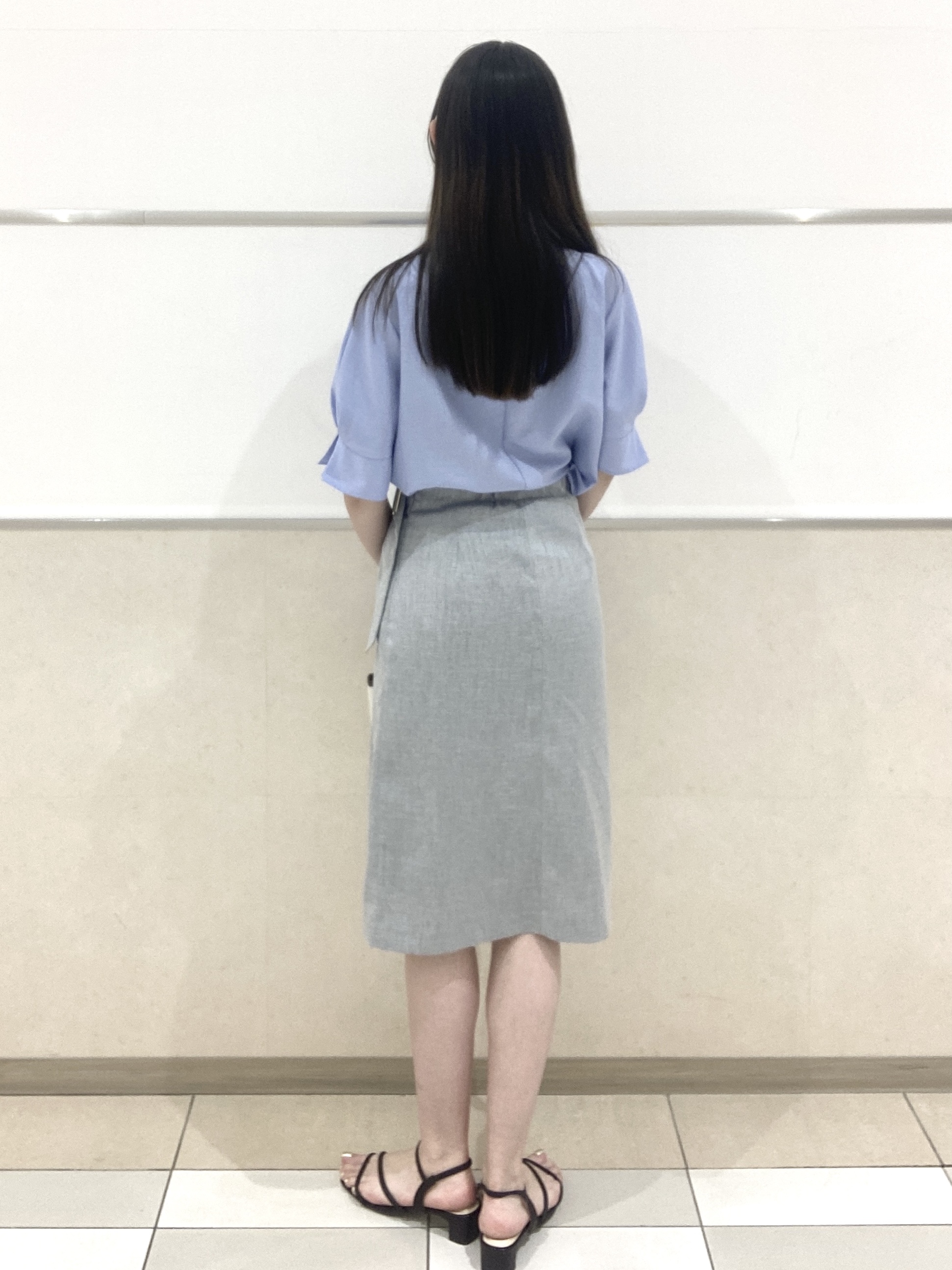 わかさんの「index｜【接触冷感／吸水速乾】タックパフスリーブブラウス《防シワ／洗濯機OK／XS～3L／8col》」を使ったコーディネート