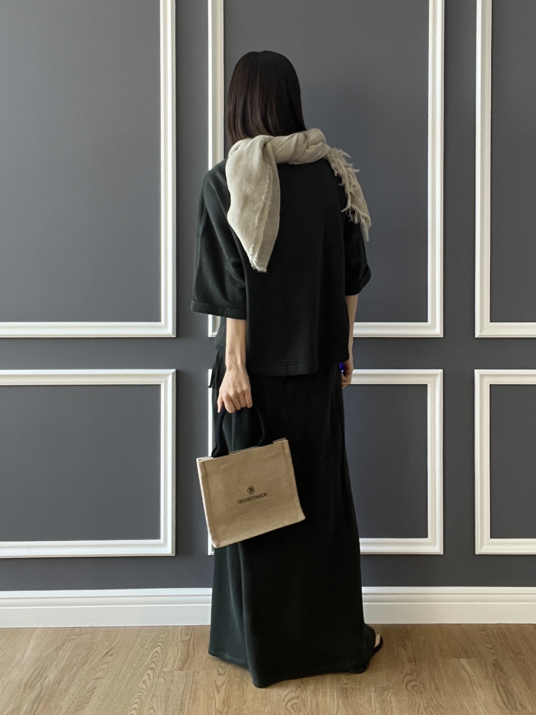 misaさんの「DRESSTERIOR｜【ウォッシャブル/セットアップ可】ウォッシャブルリネンウラケスカート」を使ったコーディネート