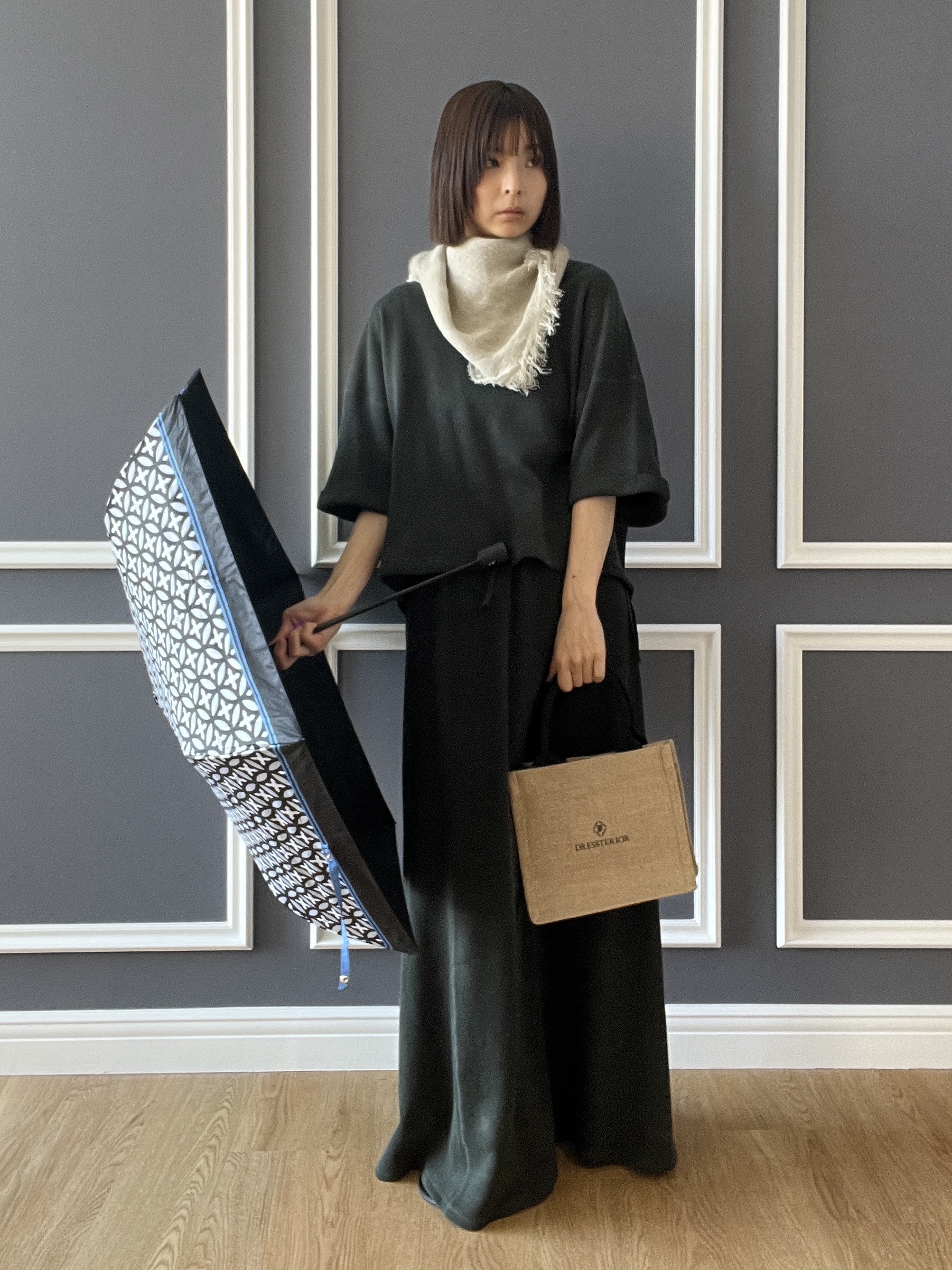 misaさんの「DRESSTERIOR｜【ウォッシャブル/セットアップ可】ウォッシャブルリネンウラケスカート」を使ったコーディネート