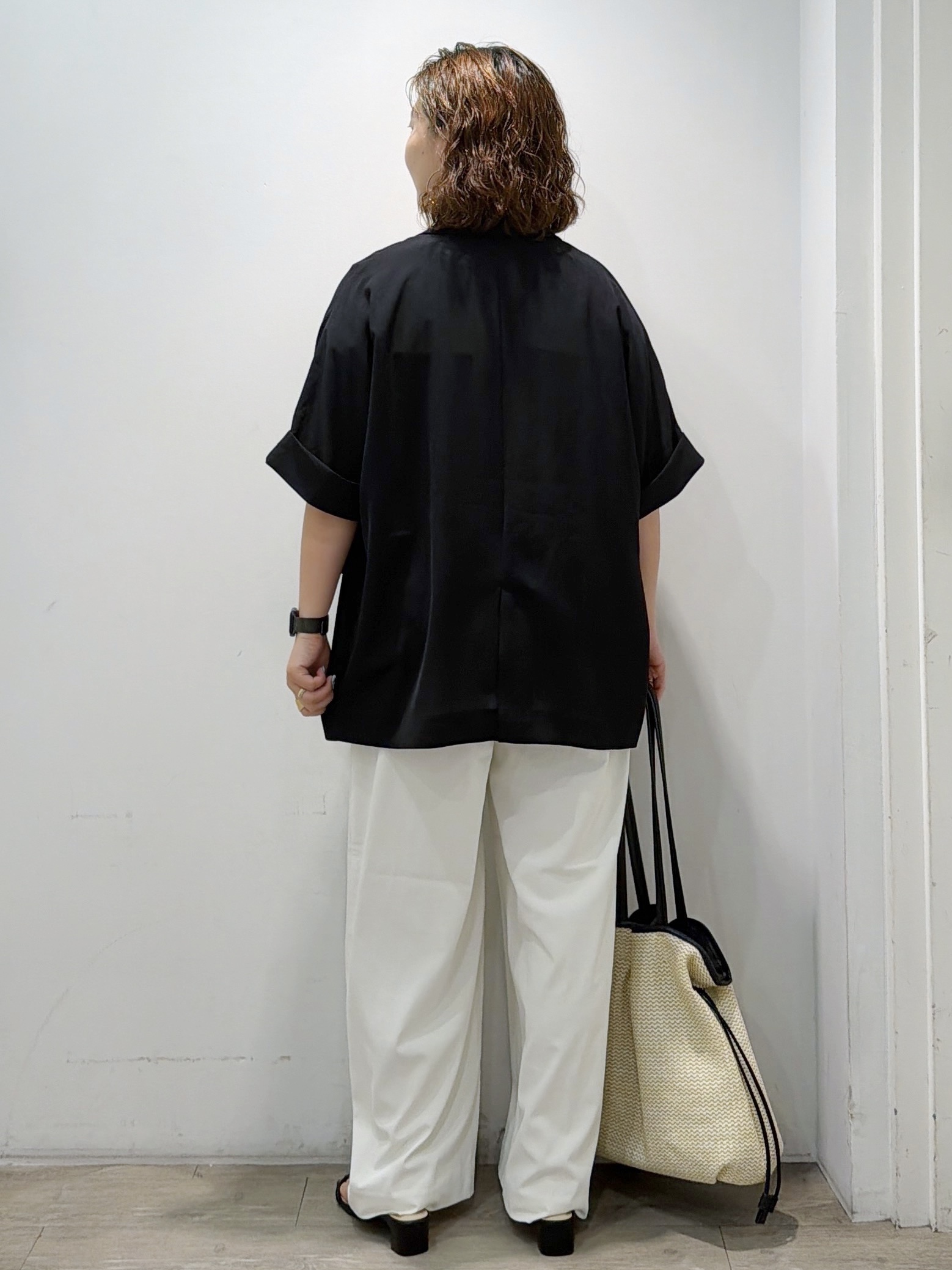 sumicaさんの「OPAQUE.CLIP｜【接触冷感／吸水速乾／防シワ】リネンライクテーラードジャケット《洗濯機OK》」を使ったコーディネート