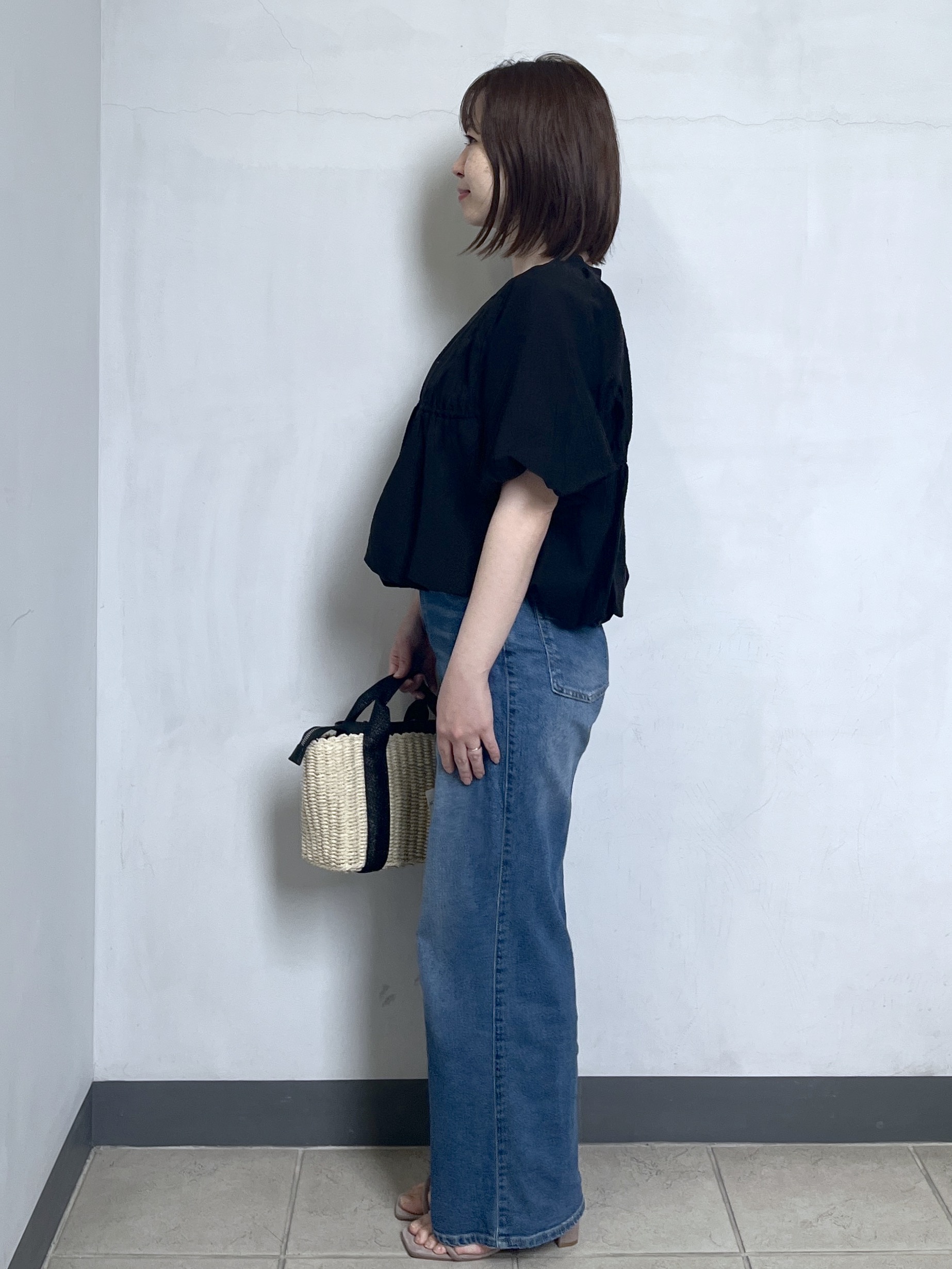 mikiさんの「OPAQUE.CLIP｜バルーンデザインブラウス【洗濯機OK】」を使ったコーディネート