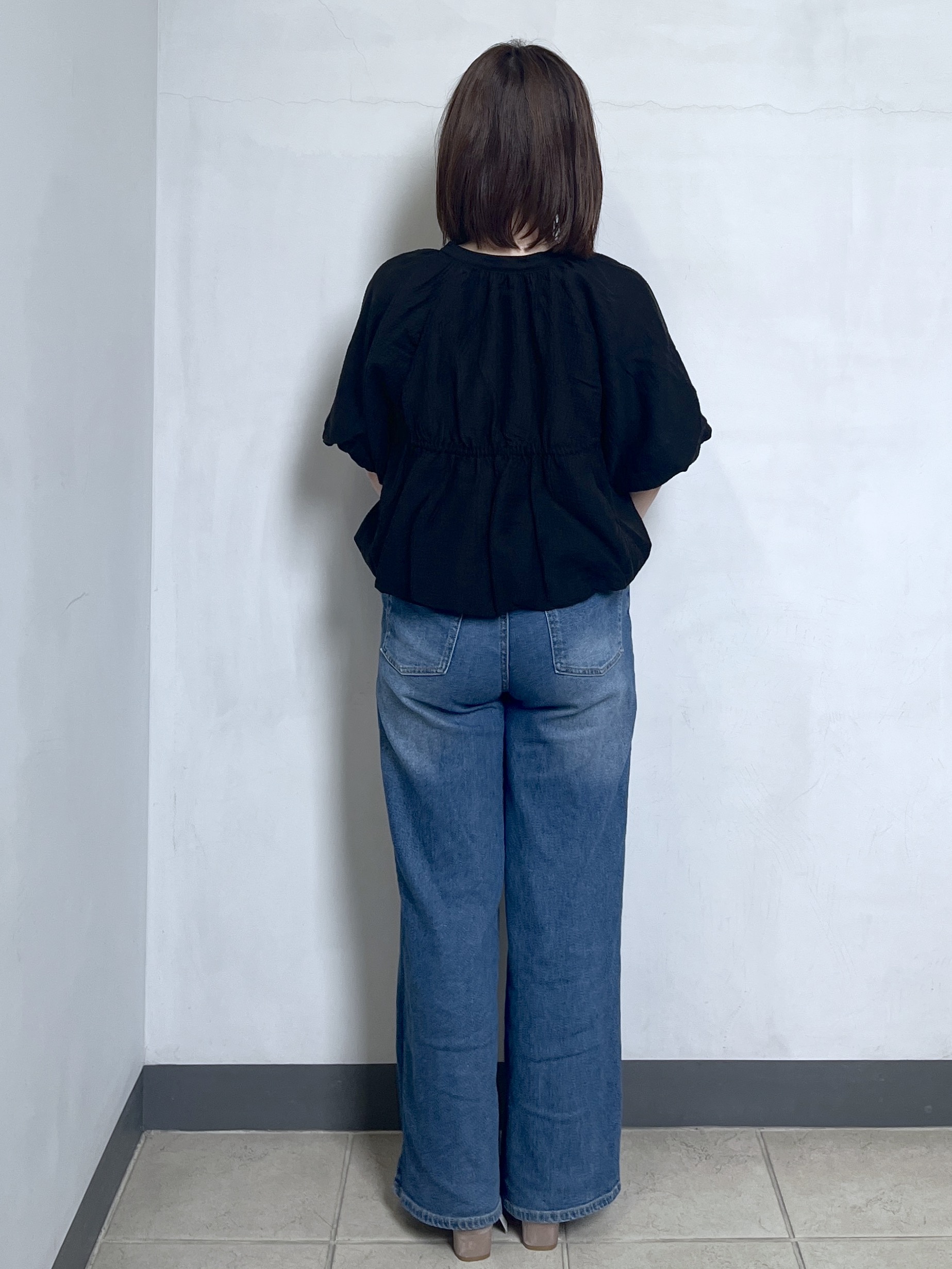mikiさんの「OPAQUE.CLIP｜バルーンデザインブラウス【洗濯機OK】」を使ったコーディネート
