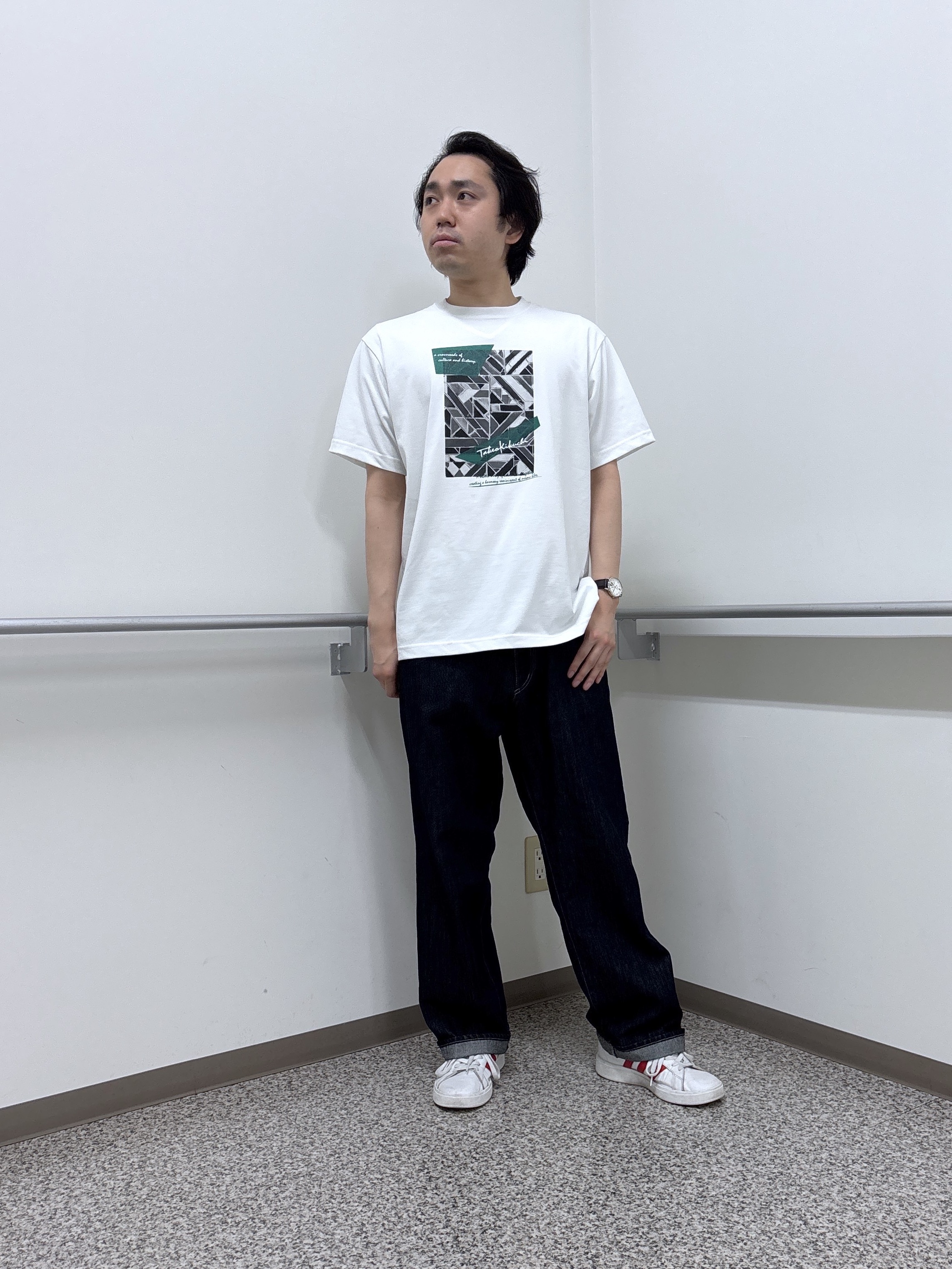 KEIさんの「TAKEO KIKUCHI｜リップル小花シャツ」を使ったコーディネート