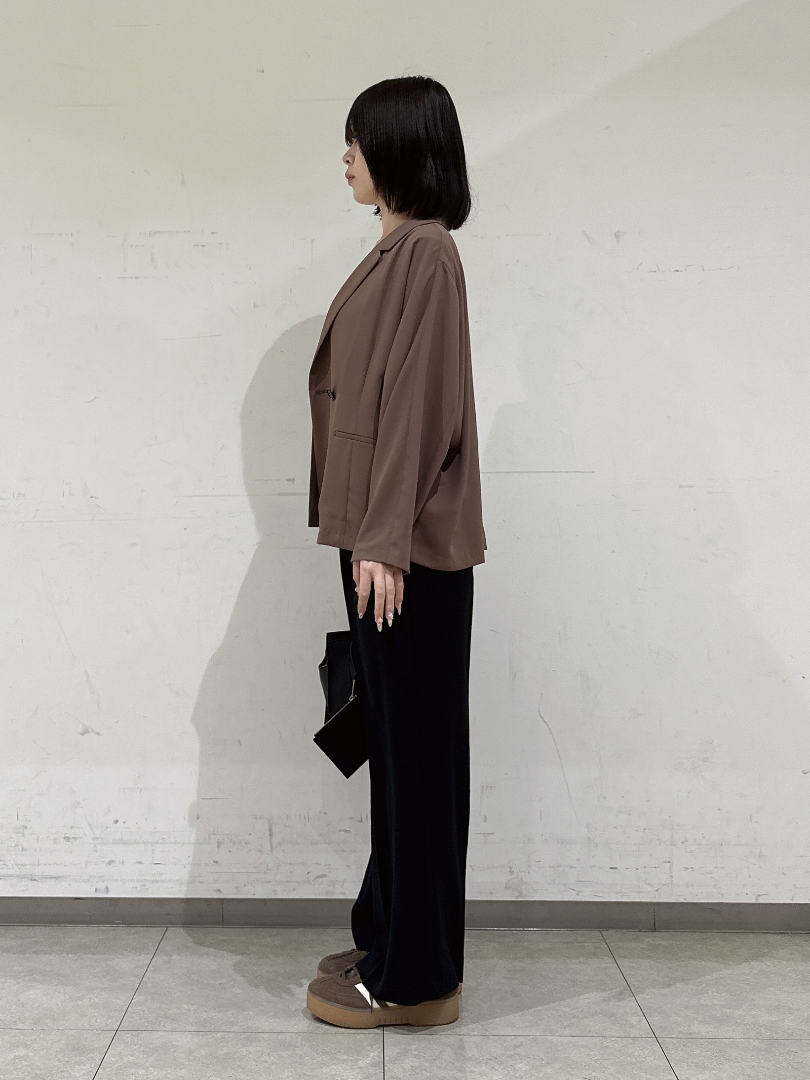 rinaさんの「INDIVI｜【洗える／UVケア／SETUP可】着る日傘ワイドパンツ」を使ったコーディネート