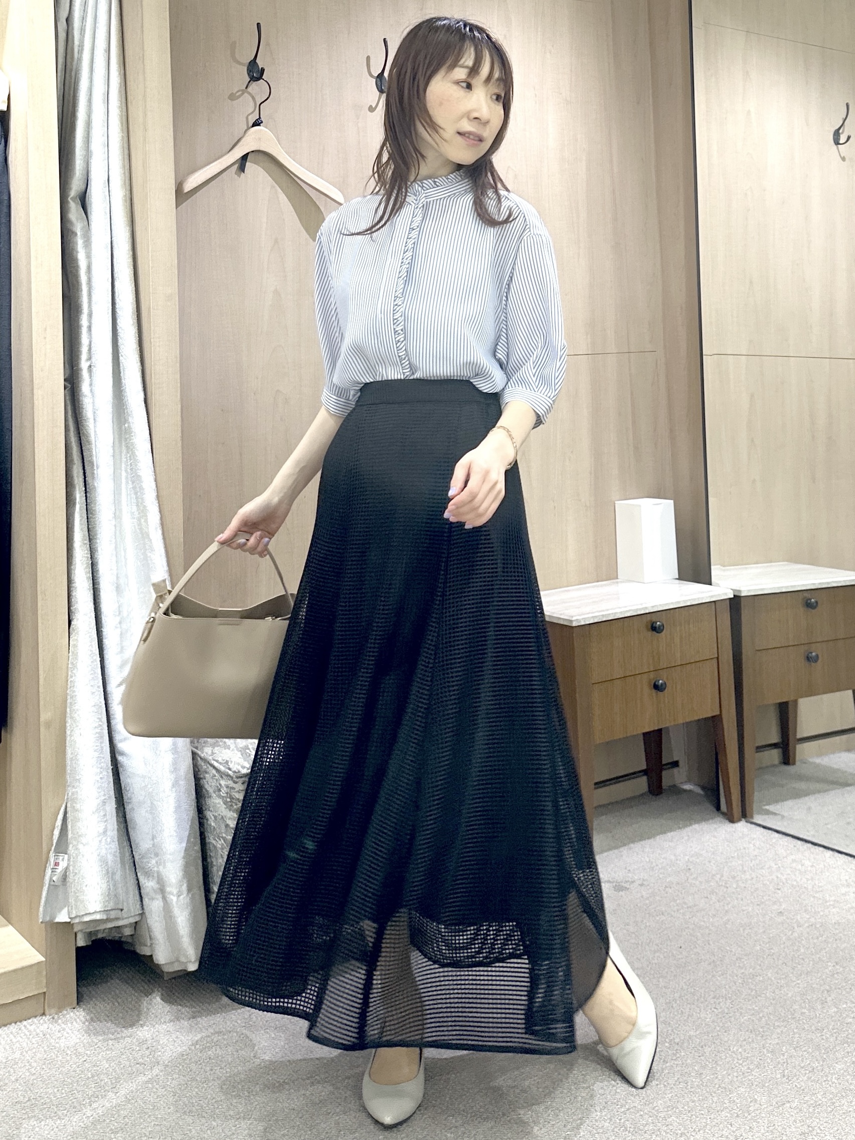 Miwaさんの「UNTITLED｜【UV/接触冷感/スーツ】ジャージテーラードジャケット」を使ったコーディネート