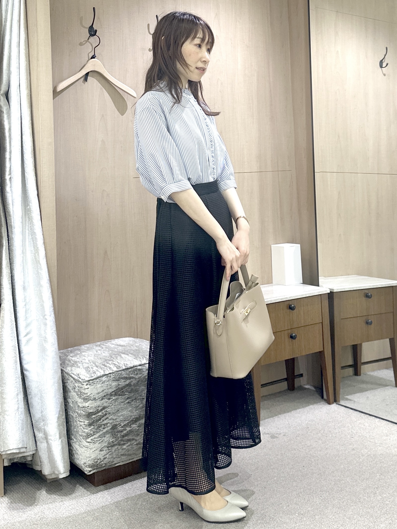 Miwaさんの「UNTITLED｜【UV/接触冷感/スーツ】ジャージテーラードジャケット」を使ったコーディネート