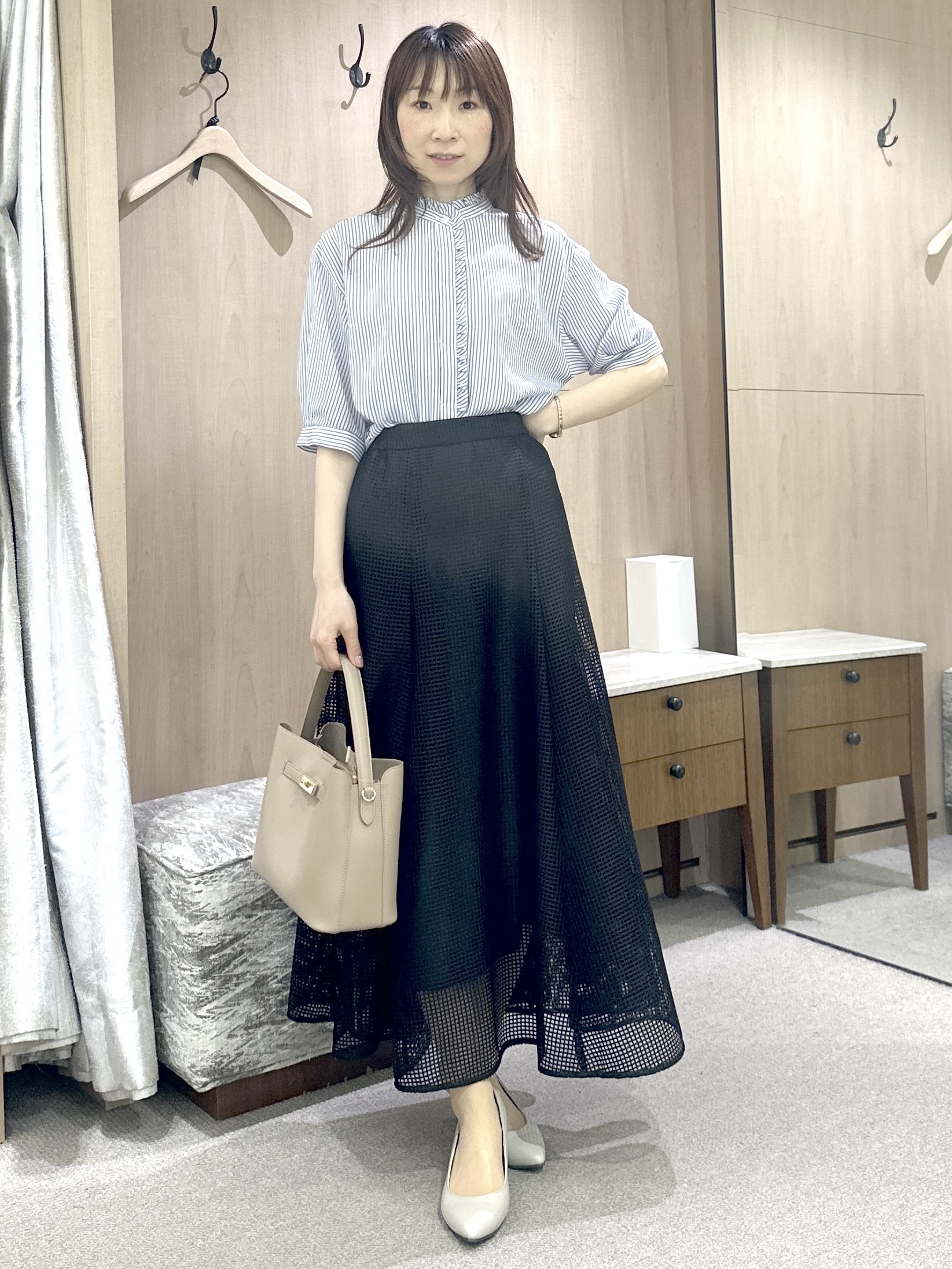 Miwaさんの「UNTITLED｜【UV/接触冷感/スーツ】ジャージテーラードジャケット」を使ったコーディネート