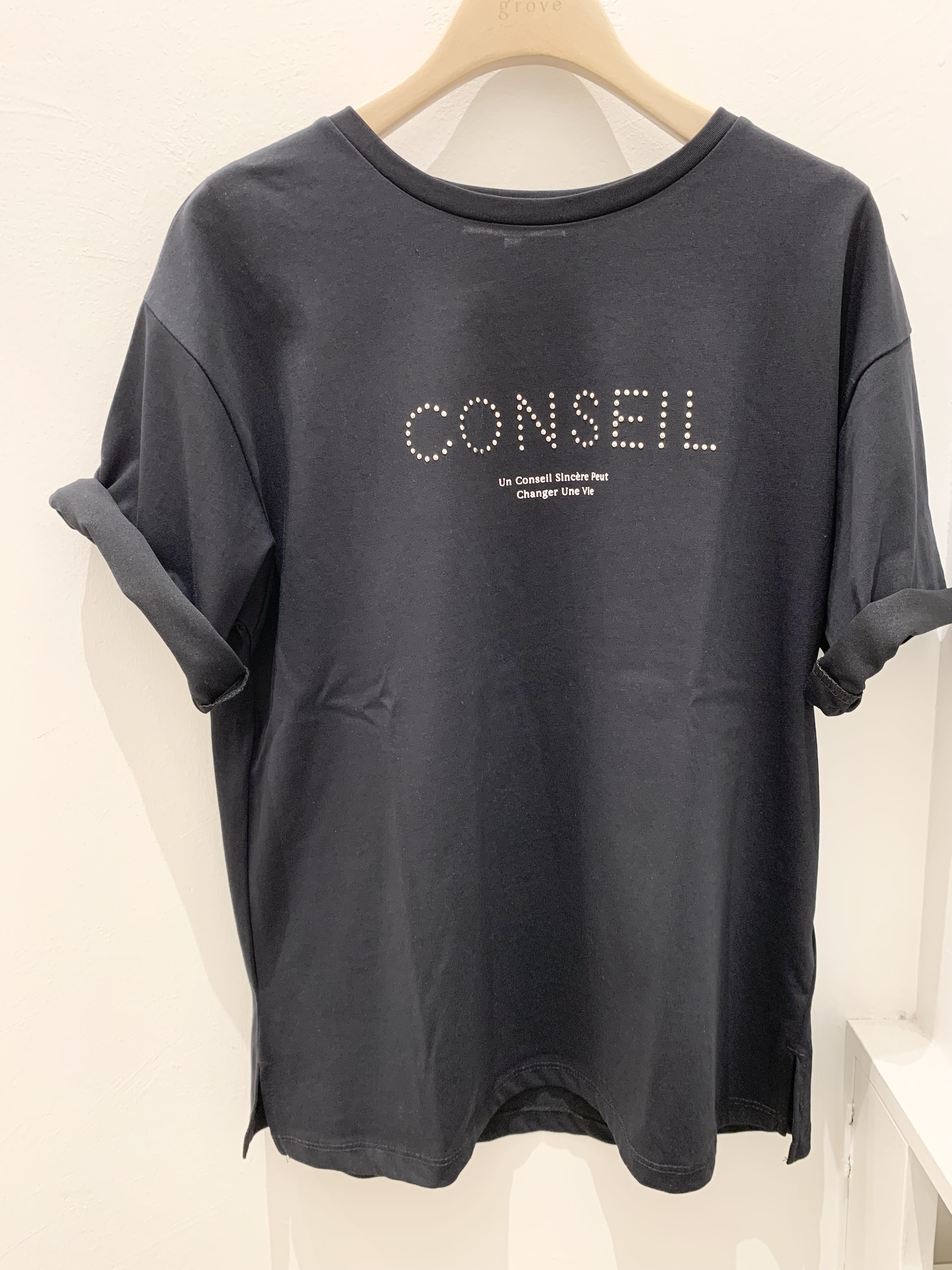 みいちゃんさんの「grove｜【UVカット/接触冷感】プリントアソート5分袖Tシャツ」を使ったコーディネート