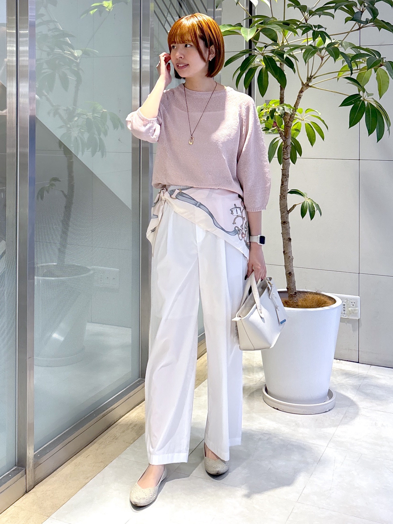 yukaさんの「UNTITLED｜【洗える/ゆったり】クルーネックドライニット」を使ったコーディネート