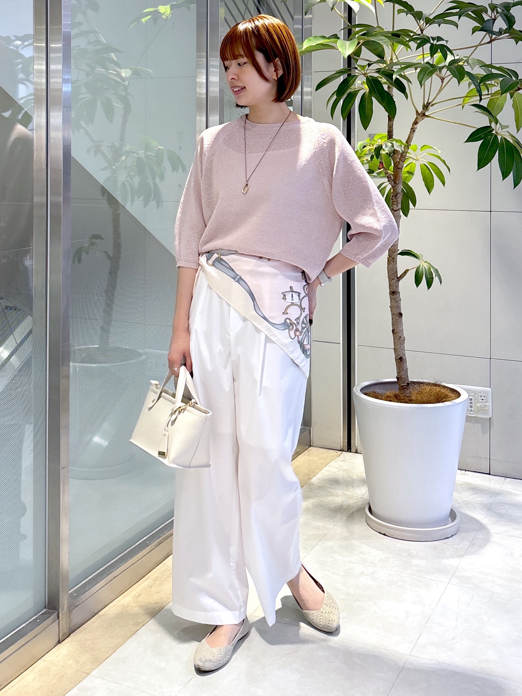 yukaさんの「UNTITLED｜【洗える/ゆったり】クルーネックドライニット」を使ったコーディネート