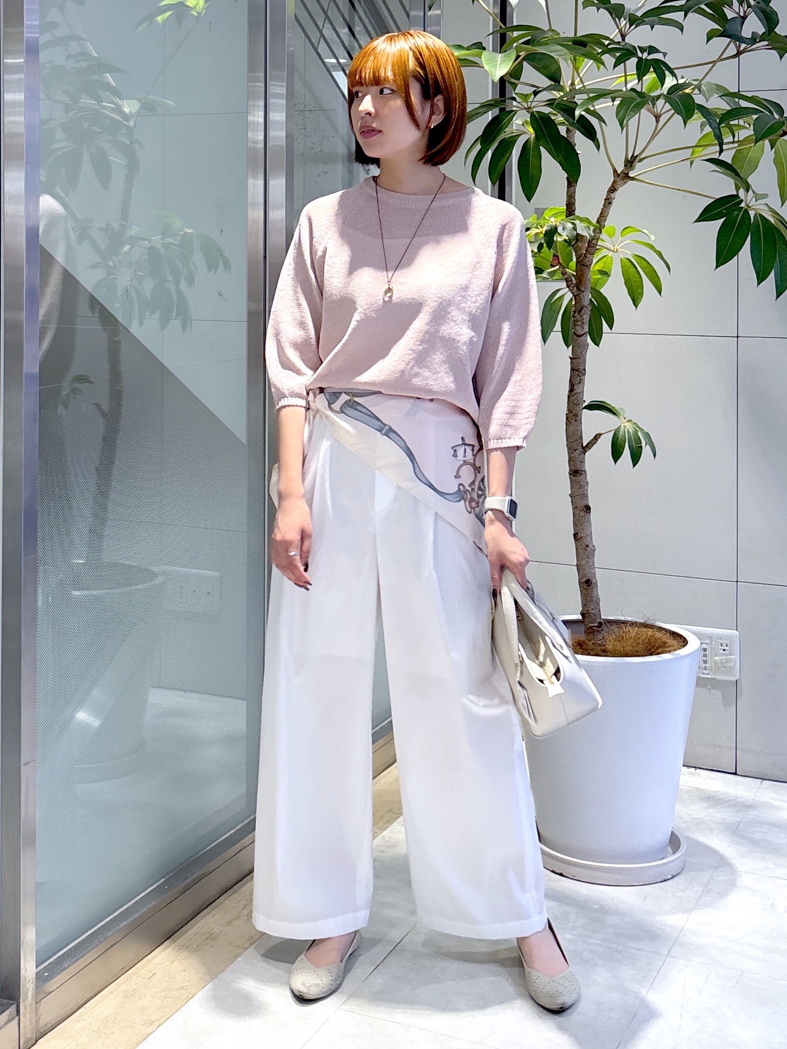 yukaさんの「UNTITLED｜【洗える/ゆったり】クルーネックドライニット」を使ったコーディネート